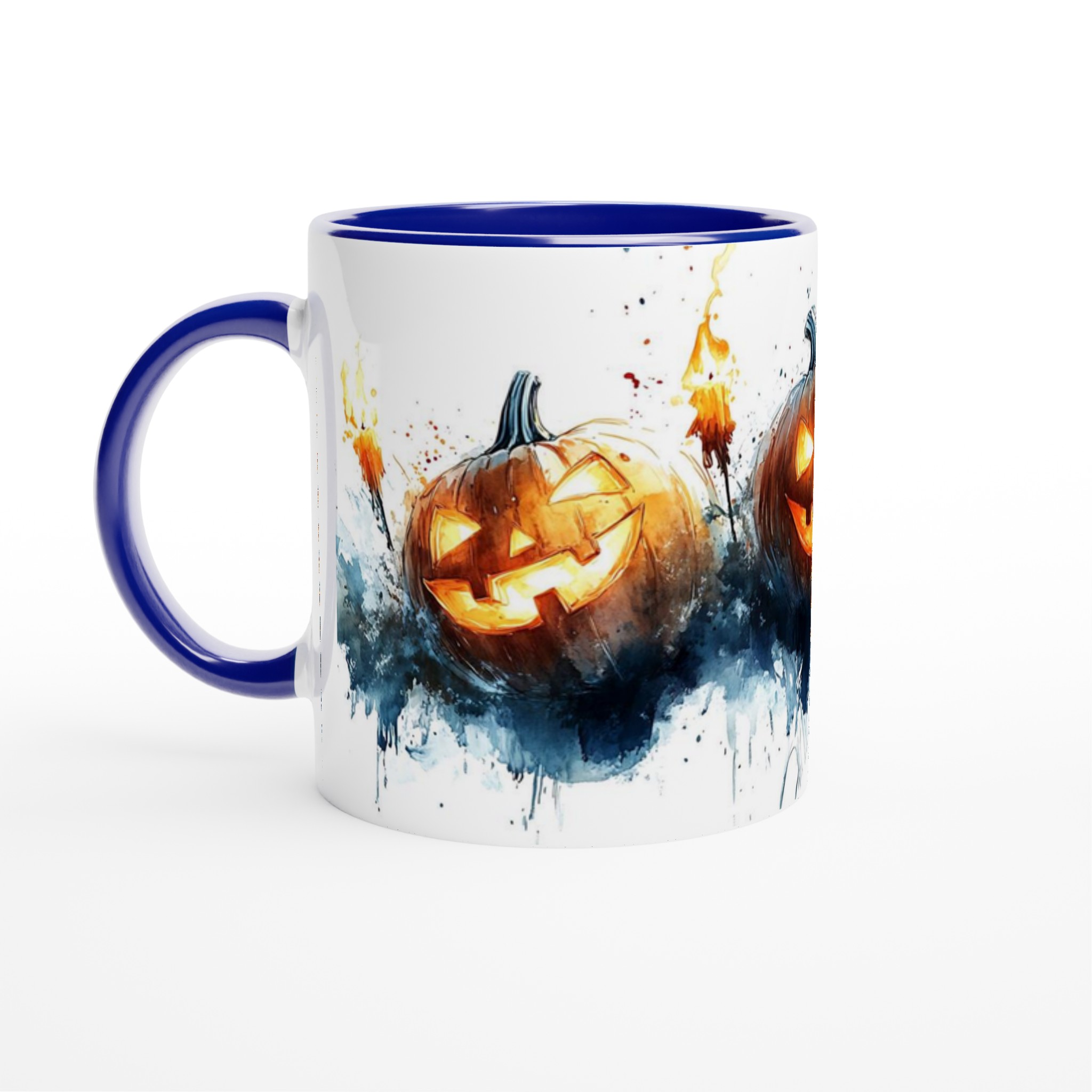 Spöklik Jack-o'-Lantern Keramikmugg – Perfekt för Halloween i ditt val av färg 2 0cd7457c-1fa7-4274-8f5b-fee42dc6ebc4