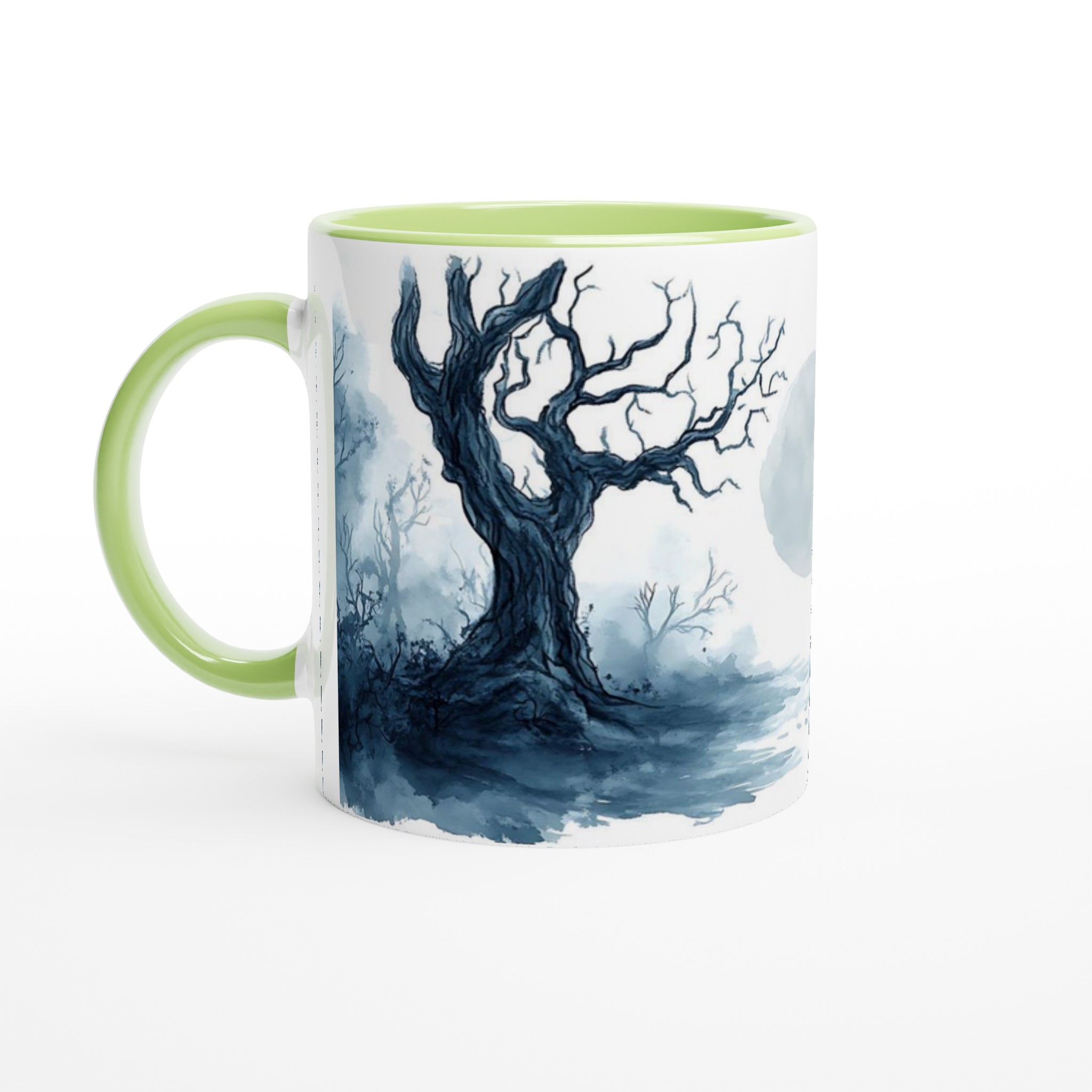 Mystisk Månnatt 11oz Keramisk Mugg – Drömsk Skogsdesign i Akvarell 7 0cdbc70e-3512-441f-a96b-7f6b9a6a18c4