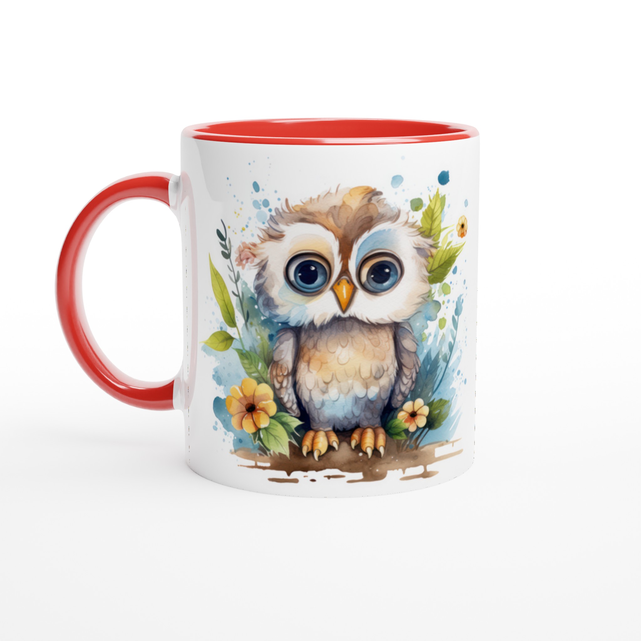 Vit 11oz keramisk mugg med charmig uggla – välj bland sju lekfulla färger 5 0ce26571-fa7c-4277-a6ef-bac26fd33552