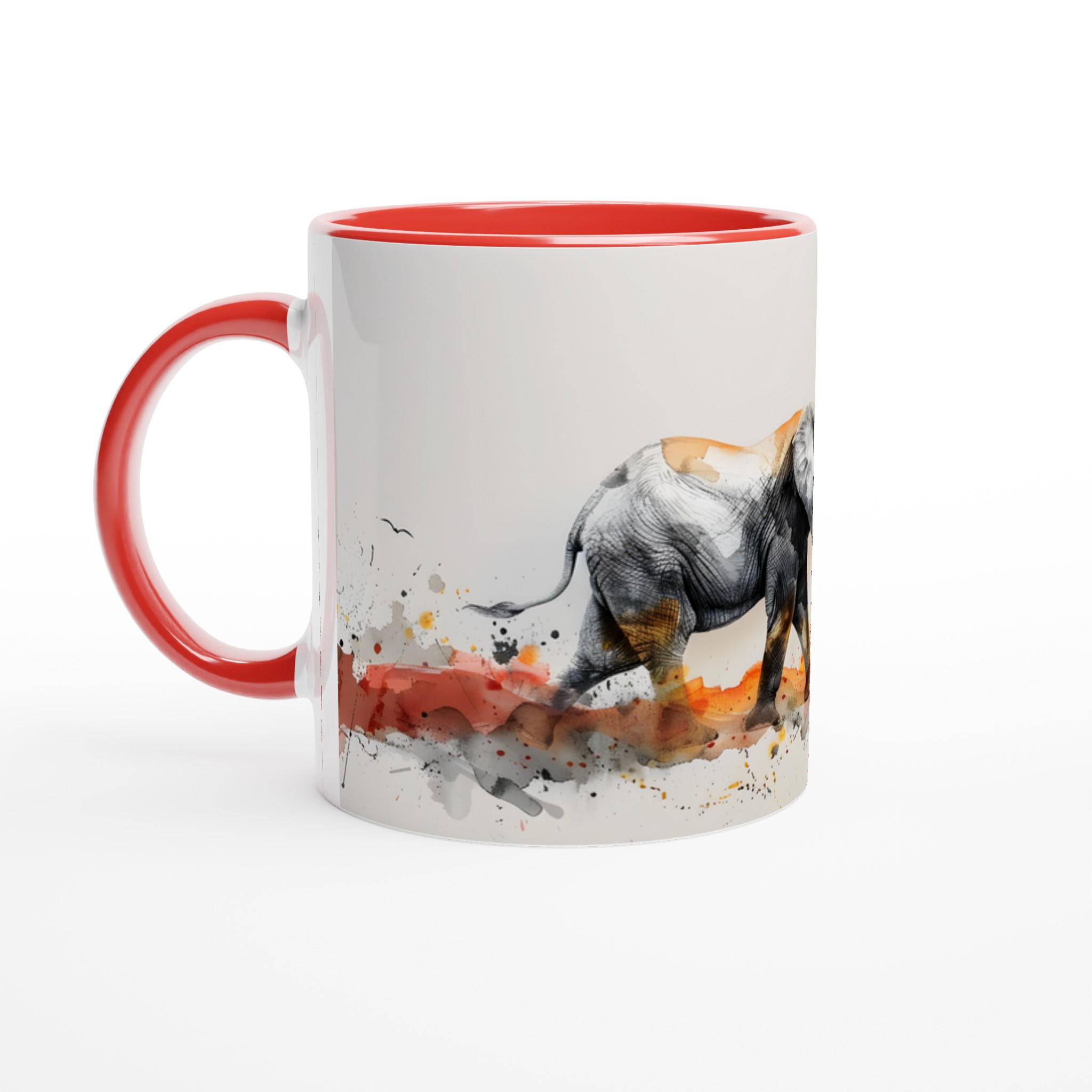 Abstrakt Solnedgång Elefant Mugg – 11oz Keramisk Mugg i Valfri Färg 5 0d2c2b02-b6b7-4d85-bed1-16d6bb1f15cb