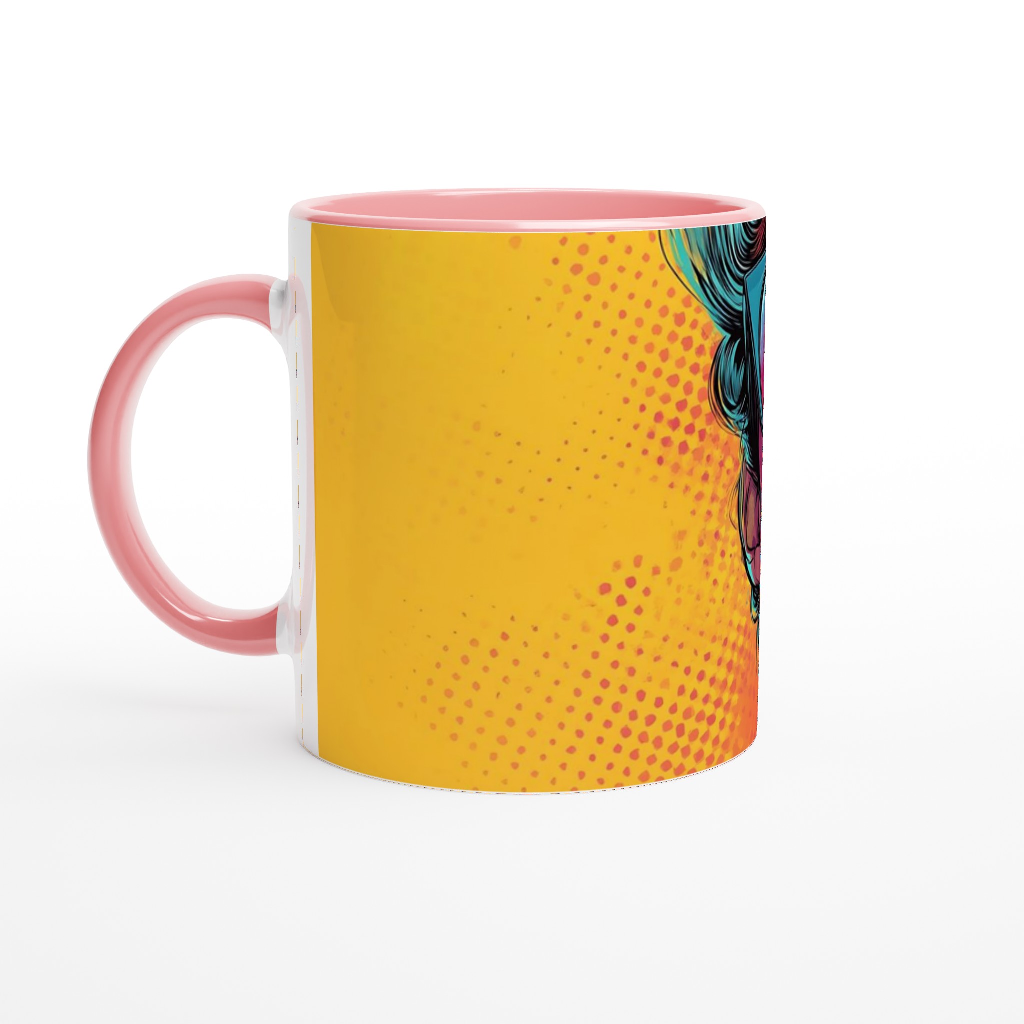Pop Art Diva Keramisk Mugg – Uttrycksfull Design i 7 Livfulla Färger 6 0d35de8b-5f59-4342-aa1f-a393f5b87532