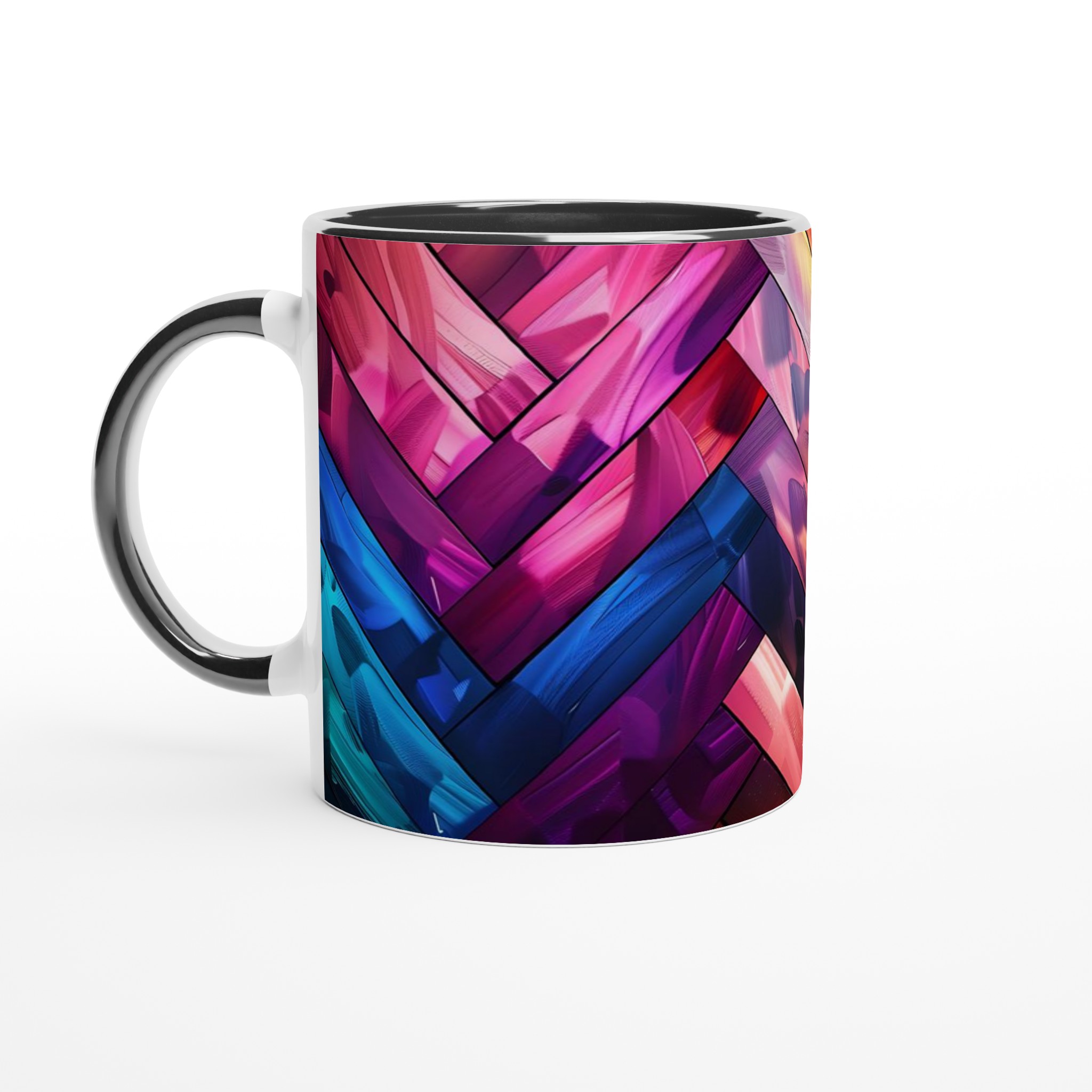 Abstrakt Mosaik Keramikmugg - 11oz Vibrant Konstnärlig Design i Flera Färger 4 0d667a0c-cc68-4fe7-a50f-0a49e337519c