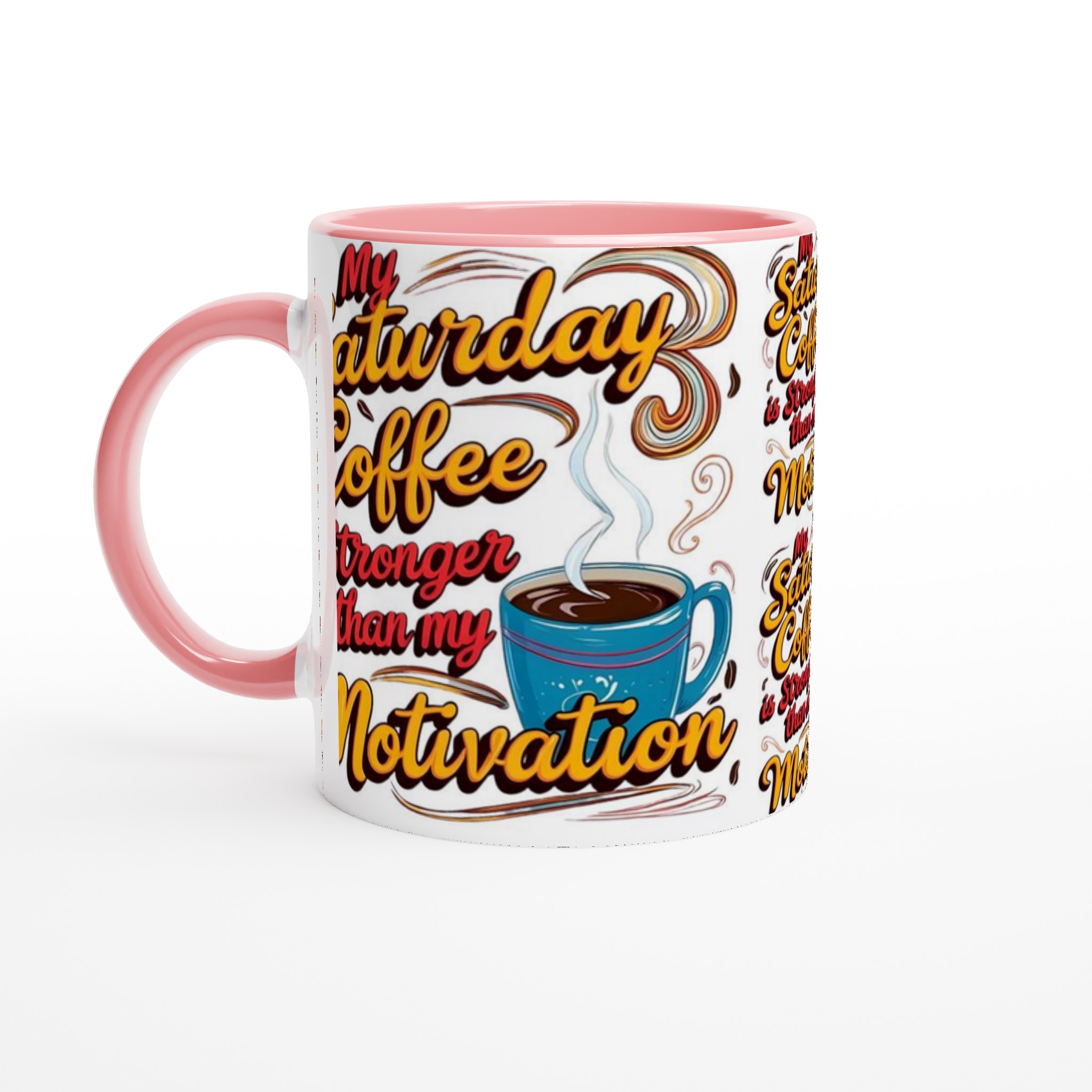My Saturday Coffee 11oz Ceramic Mug – Bold Typography & Vibrant Blue Cup Design 6 0d75bf6c-b221-4759-aaae-6de74ff3cdc8