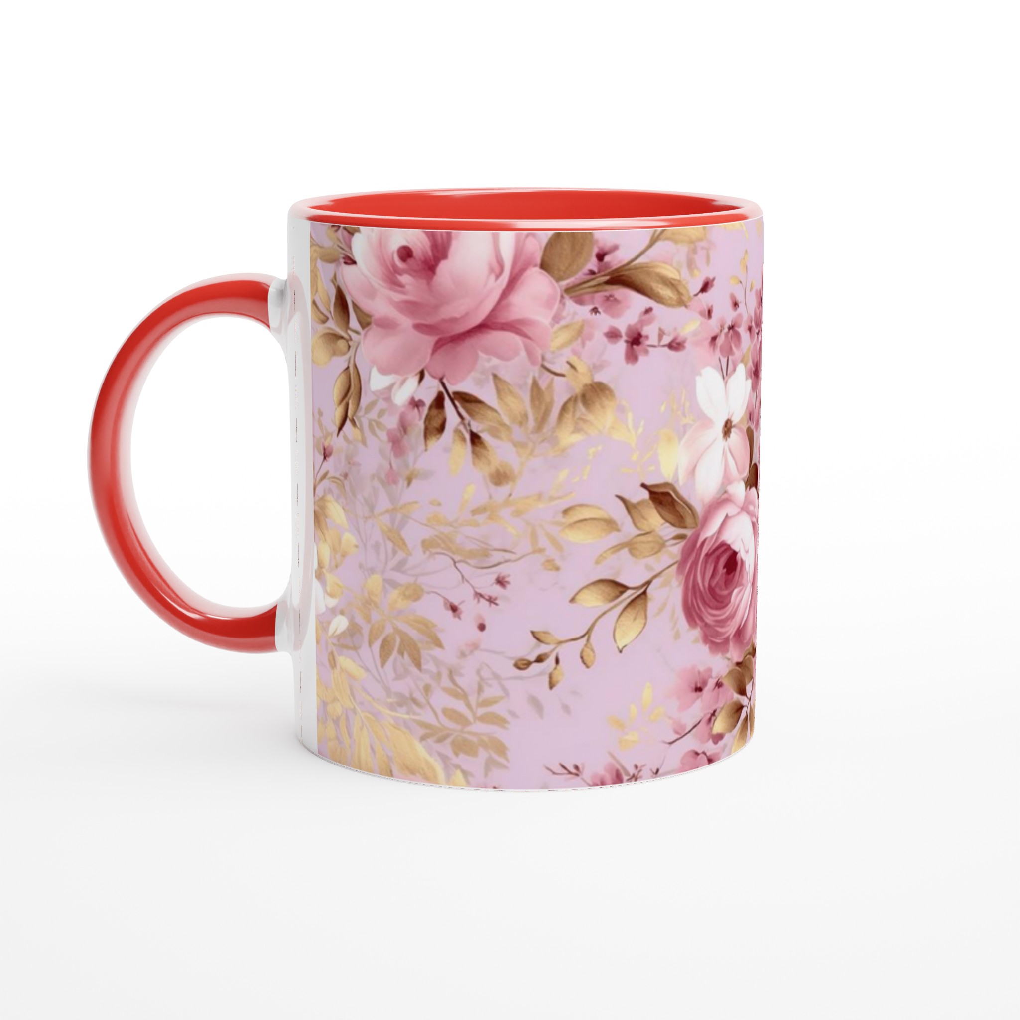 Elegant Vit 11oz Keramisk Mugg med Rosig Blommig Design – Välj Bland Färgstarka Keramiska Nyanser 5 0d7a99e3-d707-4df1-a927-2092ca215d3c