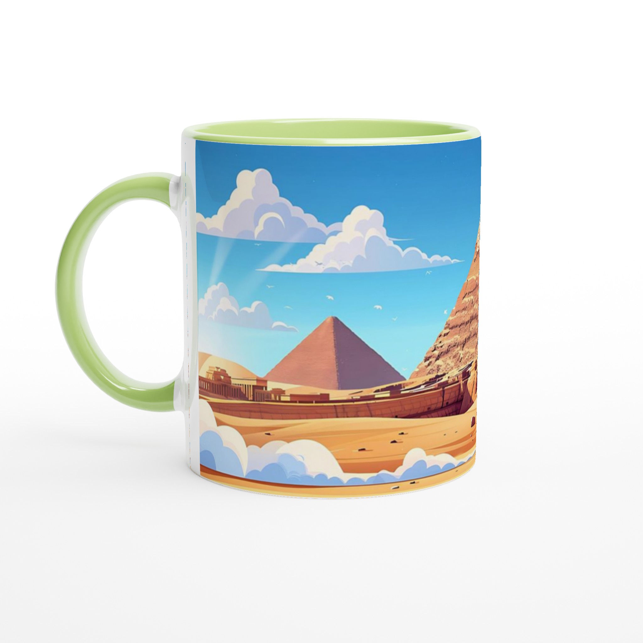 Egyptisk Pyramider & Sfinx Mugg - Klassisk Design i ditt Val av Färg 7 0d8bb4c7-b827-4c60-a8da-c08d21fb0d54