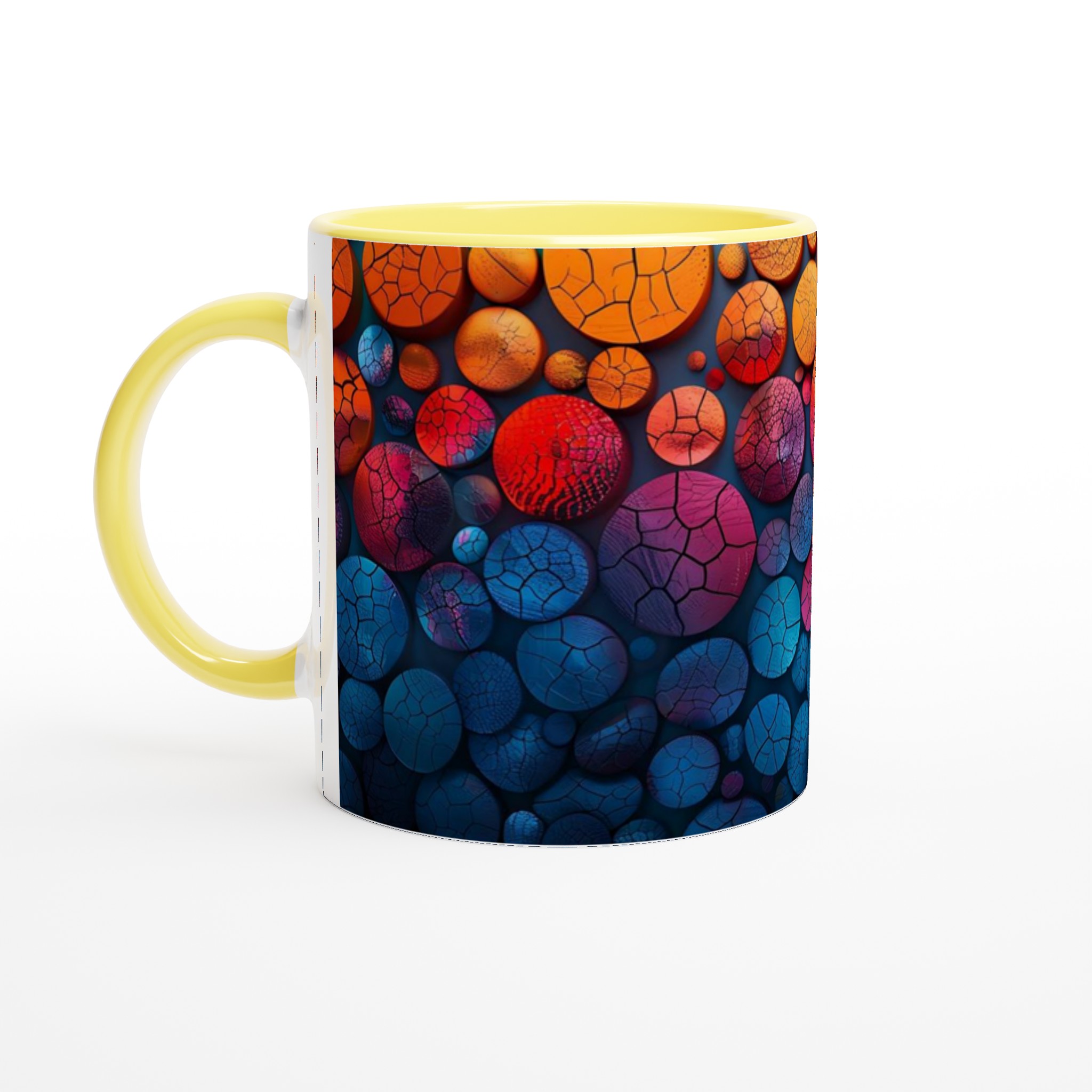 Abstract Crackle Design 11oz Keramikmugg – Vibrerande Färger för Din Vardag 3 0d8ff57d-f96d-409d-8b3e-86bc35e6046c