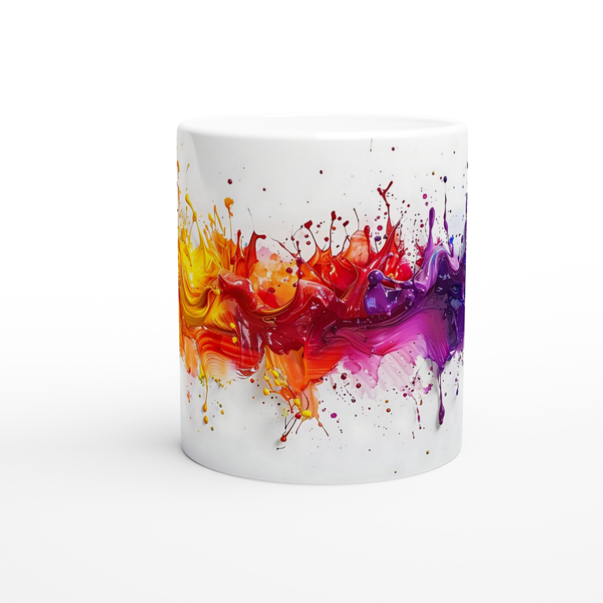 Vit 11oz Keramisk Mugg - Välj bland Regnbågens Färger för en Livlig Start på Dagen! 8 0d938ef7-4e91-4520-abfa-f019e272e32f