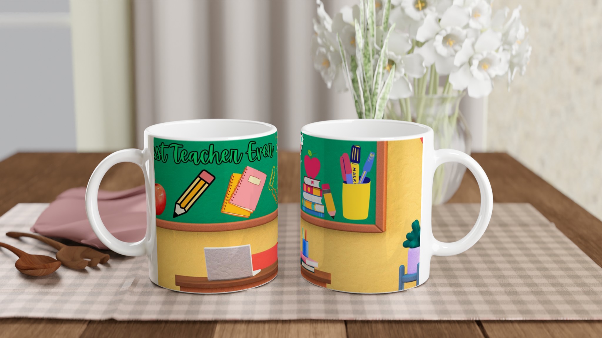 Vit 11oz keramisk mugg med lärarhyllning – välj bland sju färgstarka keramiska nyanser 10 0d956f8c-604f-445b-bd2c-c2e0ff0f1d0a