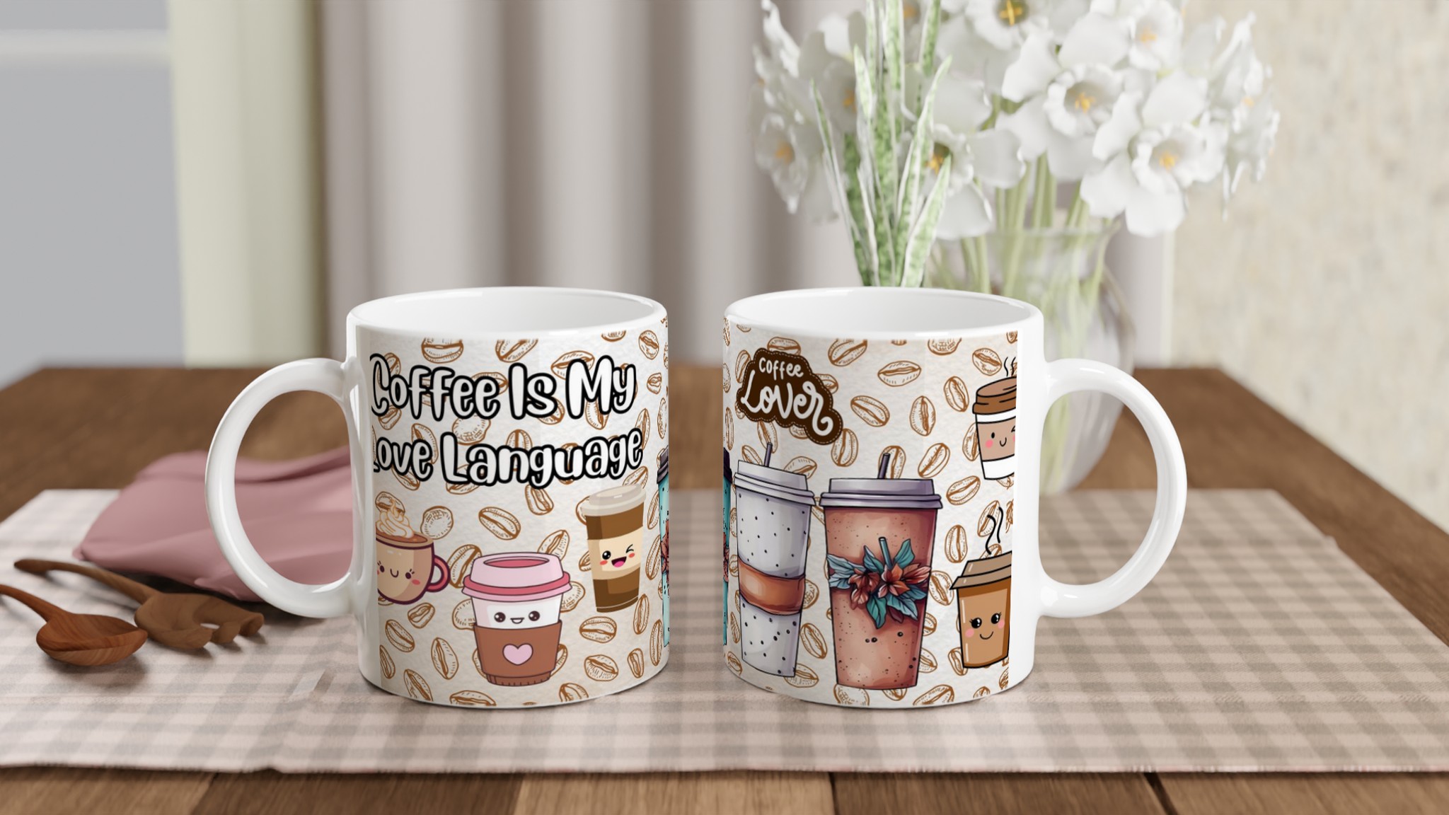Vit 11oz Keramisk Mugg – Kaffeälskarens Charmiga Favorit i Flera Färger 10 0da4077b-d48e-43f0-bde9-a9ffc45d4a4e