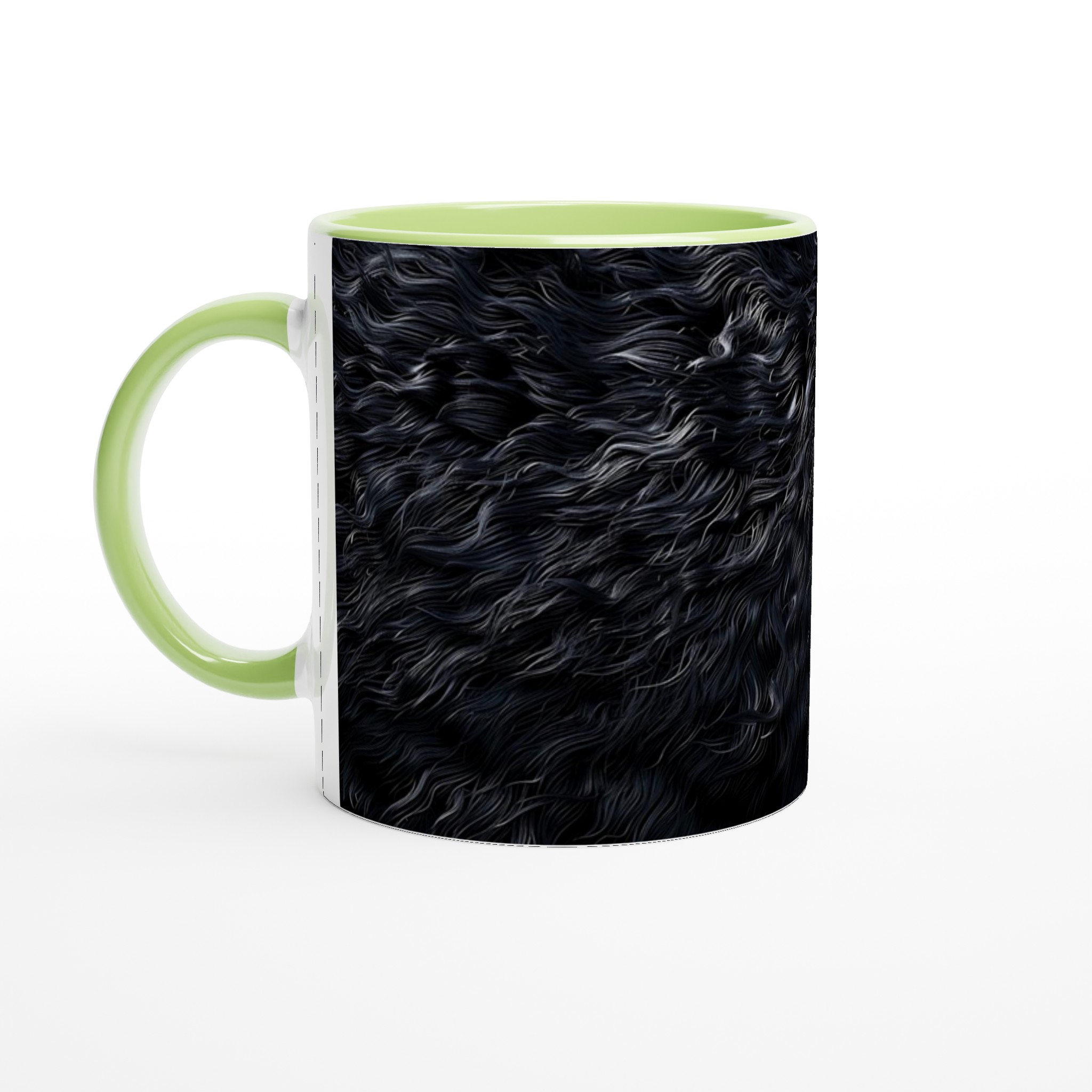Vit 11oz Keramisk Mugg med Elegant Svart Struktur i Din Favoritfärg 7 0dab783d-c9ae-4622-90f3-301731b78c6b