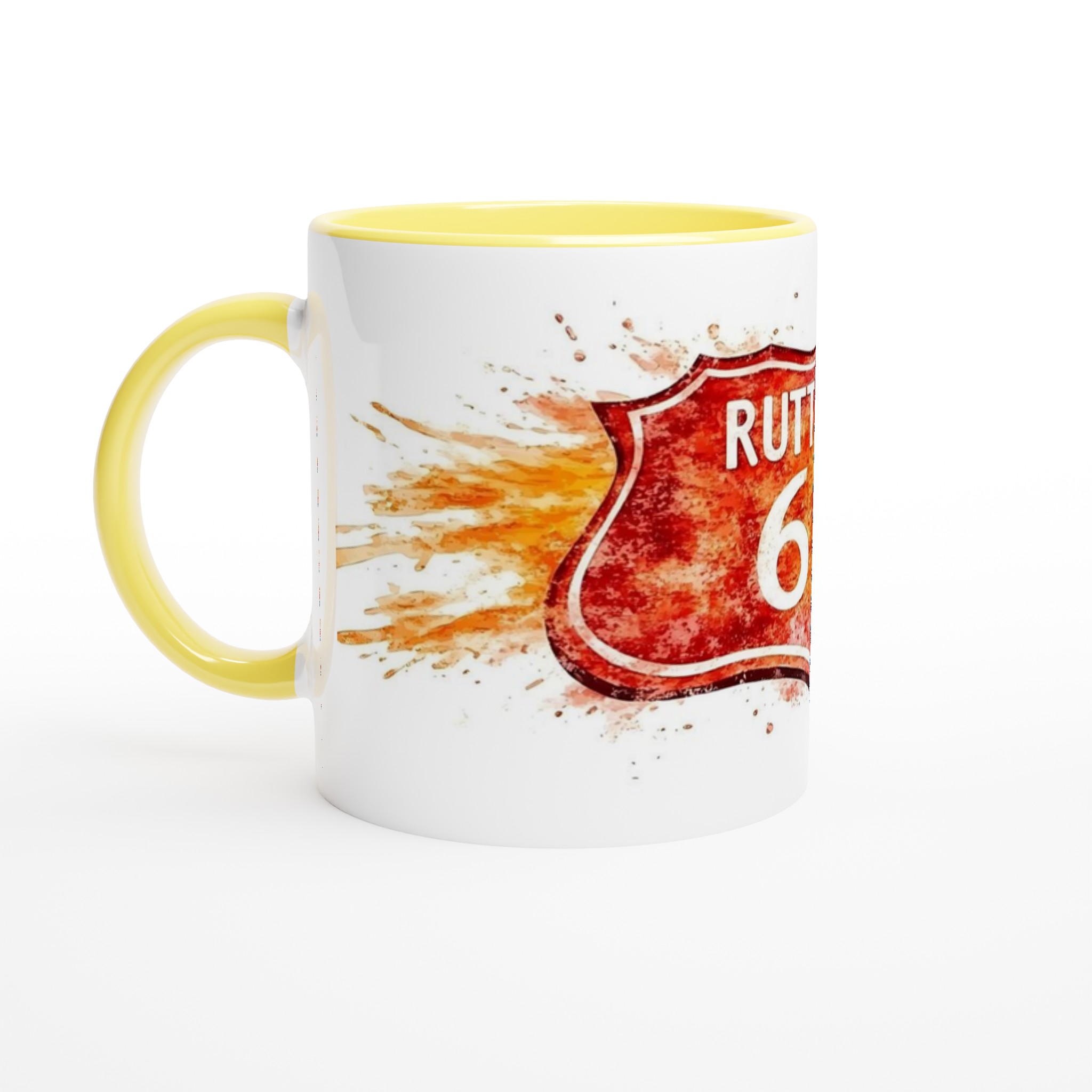 Route 66 Inspirerad Keramikmugg - Akvarellstil | 11oz Favoritkopp i Flera Färger 3 0db68bd7-e953-4c3a-ab1b-4128915e4cbd