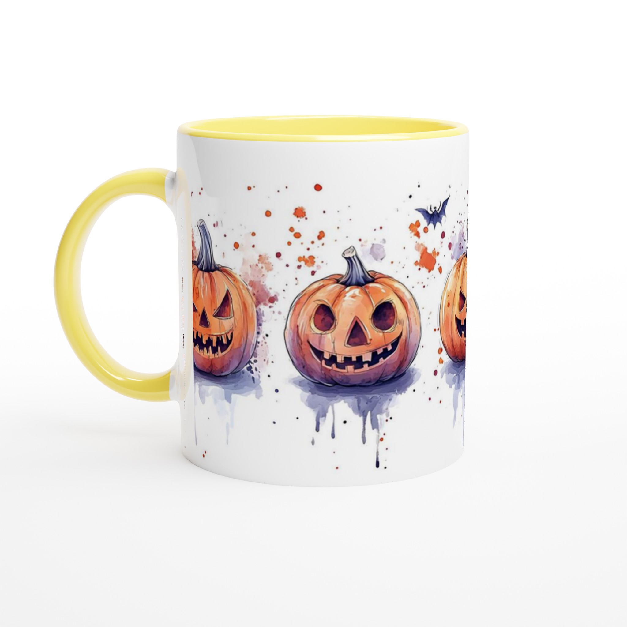 Halloween Spirit 11oz Keramisk Mugg med Pumpor och Fladdermöss – Välj Din Färgstarka Favorit 3 0dbc39cd-3288-49a5-b929-bea448e71af7