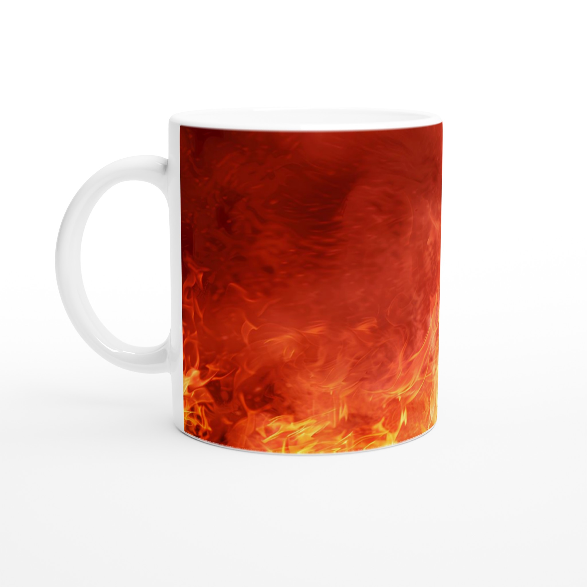 Fotboll i Eld och Lågor 11oz Keramisk Mugg – Matcha Din Passion med Valbar Färg! 1 0dc175da-f2e4-40ff-aa8c-00d5caa60c7c