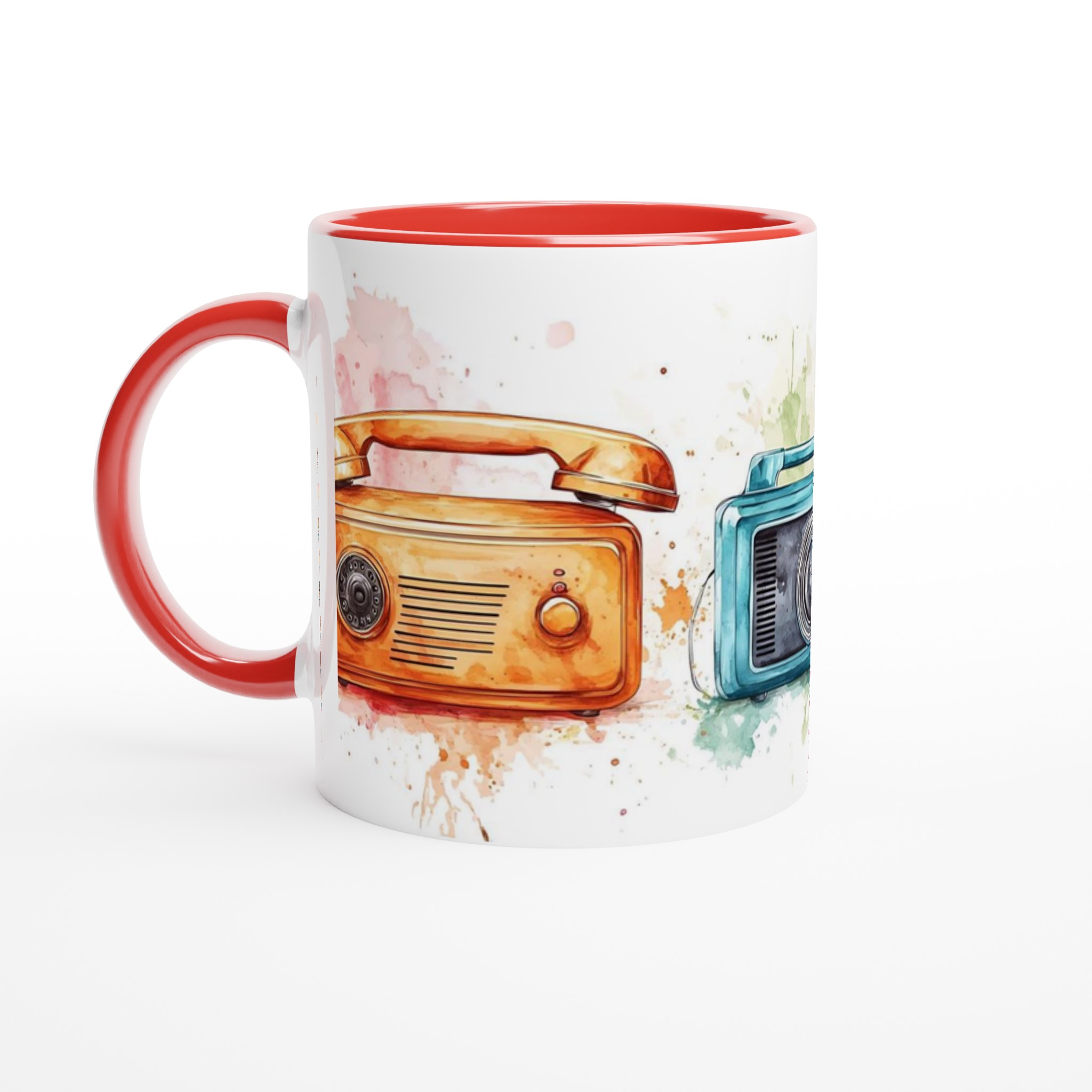 Retro Tech Vibes Keramikmugg – Din Favorit för Kaffe & Te i Akvarellstil 5 0dc4adef-66e3-49ab-8c13-af8e24eecd6d