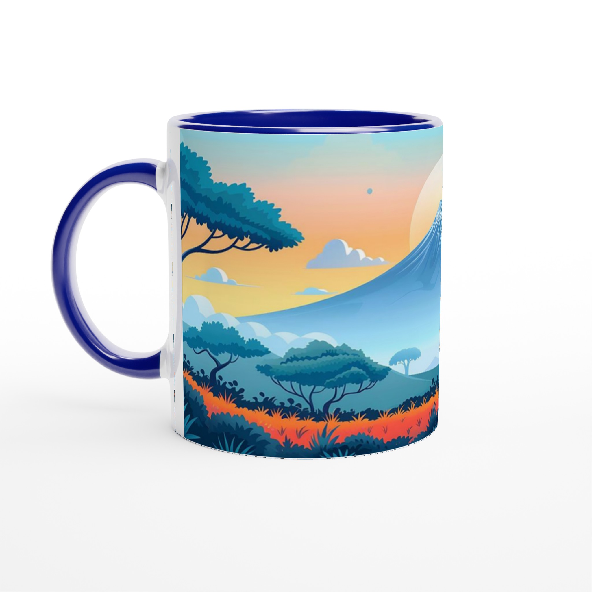 Mt. Fuji Soluppgång Keramikmugg - 11oz, Välj din färg 2 0dc6afc8-77a8-4fb6-a83d-d2922832f81d
