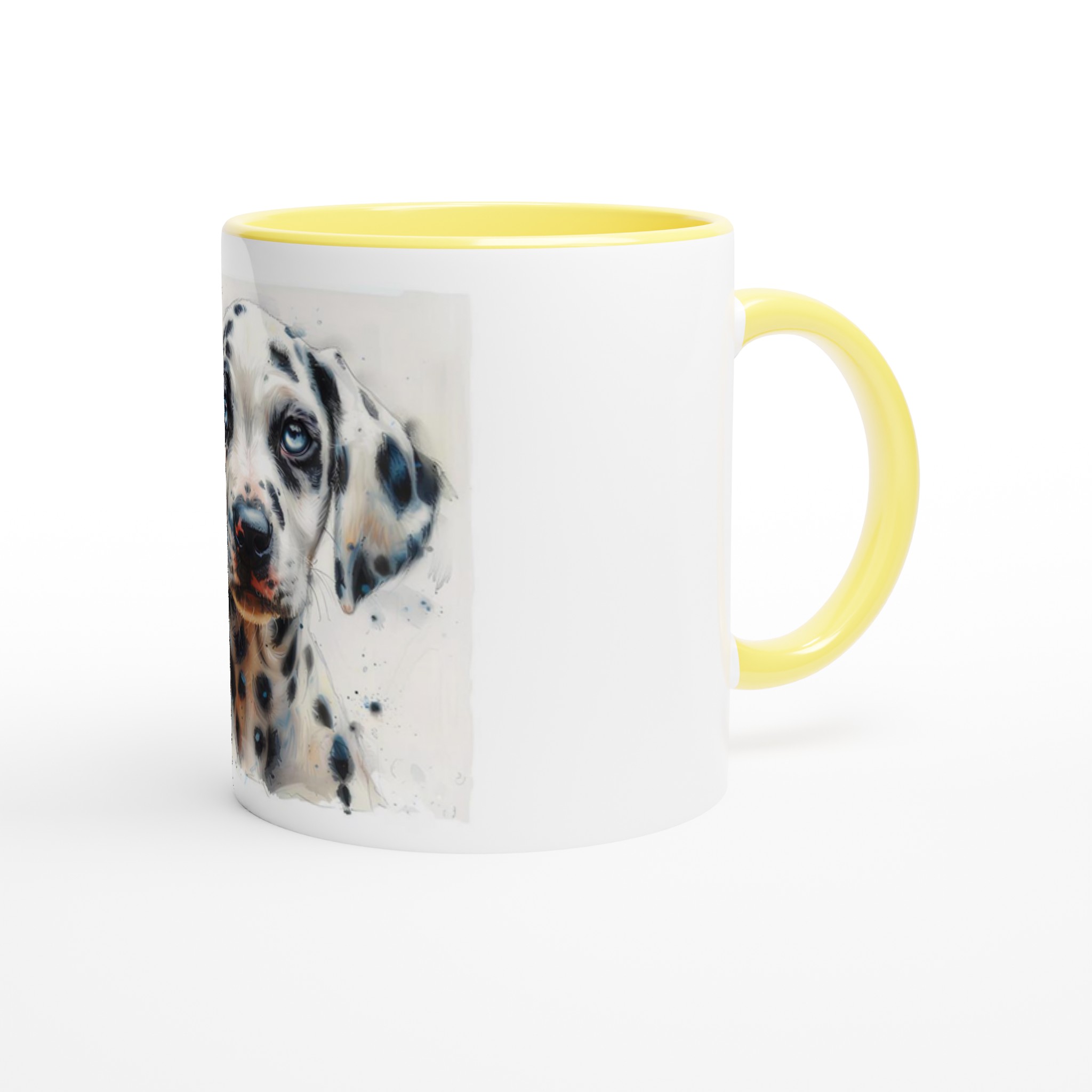 Vacker Dalmatiner Valp Keramisk Mugg – 11oz, Färgad Insida & Handtag i Flera Nyanser 8 0dca26df-21f1-4c51-8701-ea706f52d65b
