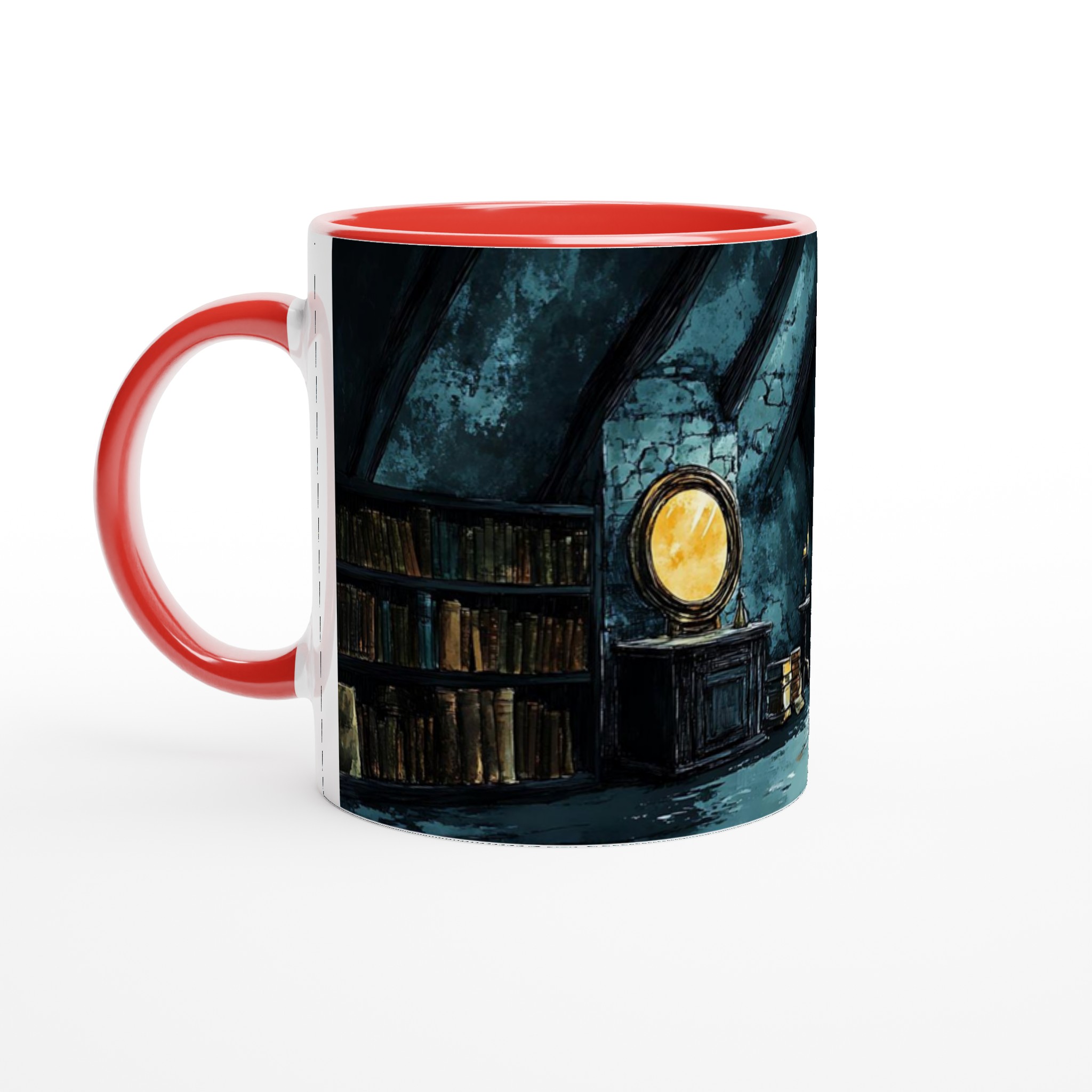 Mystisk Gotisk Vindsrum Mugg - 11oz Keramikmugg i ditt val av 7 färger 5 0ddafc6f-e8af-498a-9ec3-0d2fe801e917