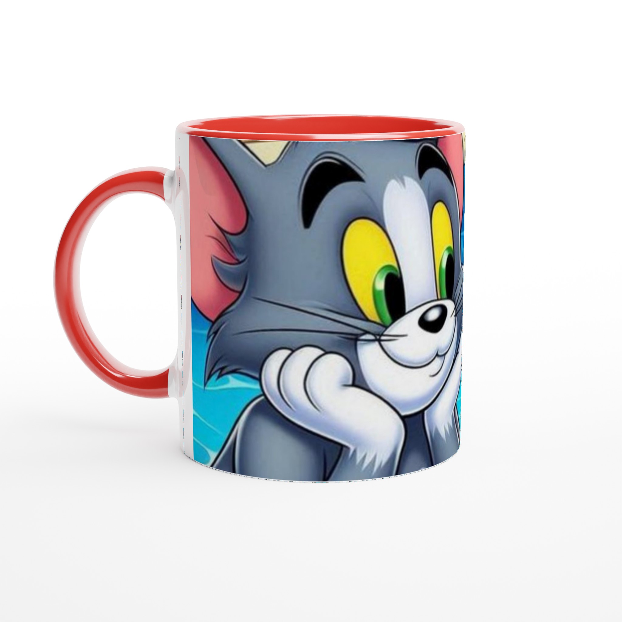 Vit 11oz keramisk mugg med färgstarkt Tom & Jerry-motiv i flera keramiska färger 5 0de24b07-a046-4c5f-b36e-0d92ca959f14