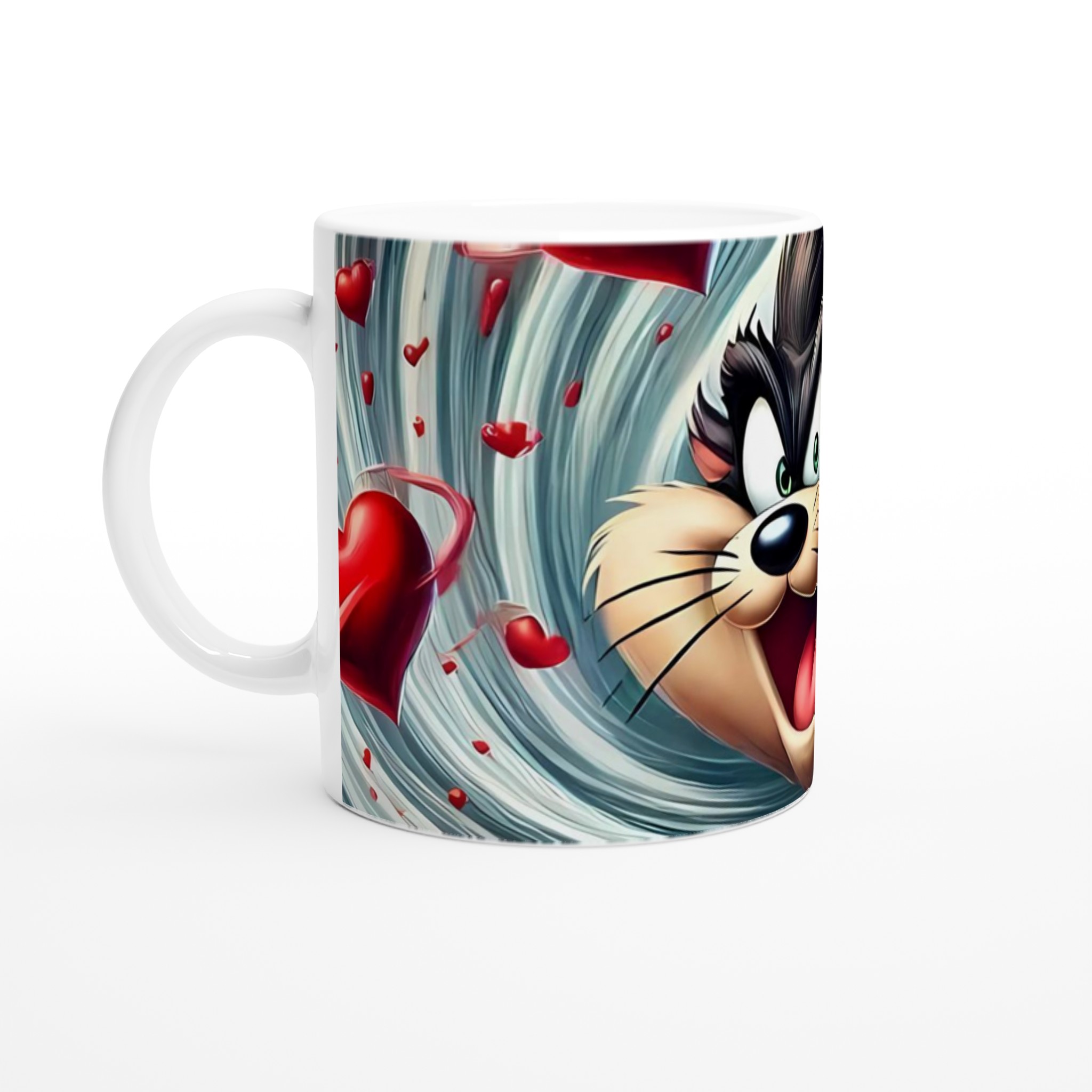 Vit 11oz keramisk mugg med lekfull Looney Tunes-inspirerad design i flera färger 1 0de71138-7d9f-45f0-99c1-25e2e37b1df0
