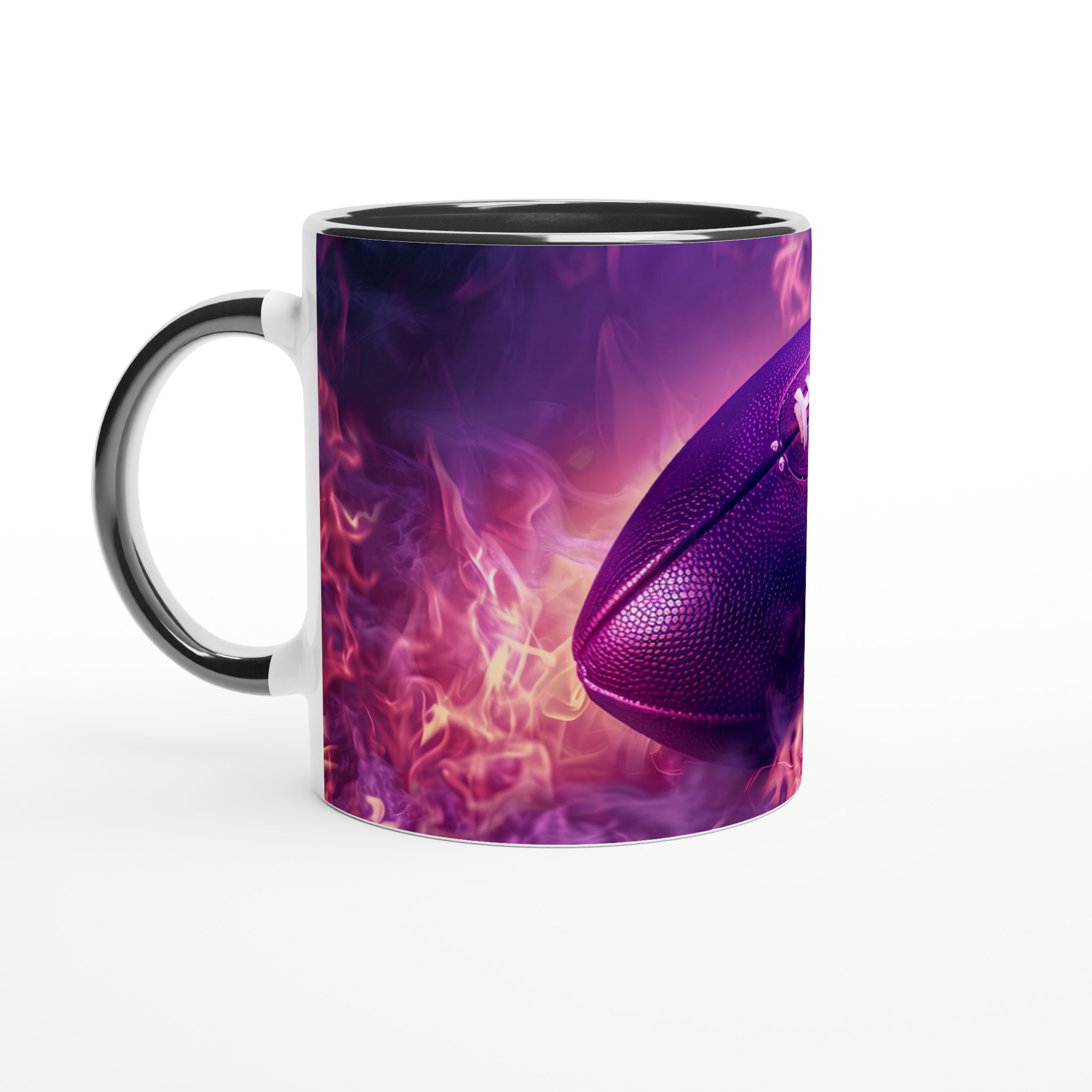 Neon Flame Football Mugg – 11 oz Keramisk Mugg för Sportfantasten i Levande Färger 4 0dead65c-7488-417d-926d-4c1ae1d7d729
