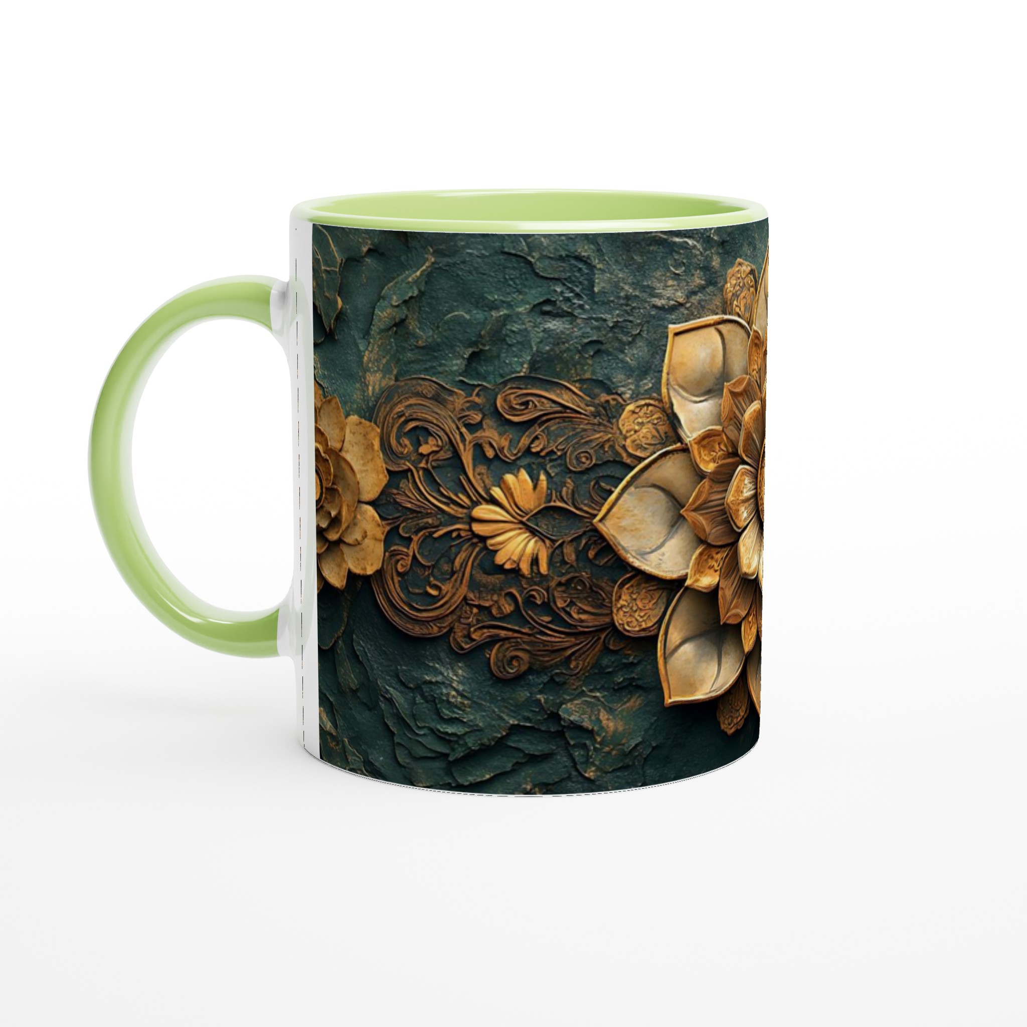 Lyxig Guld Lotus 11oz Keramikmugg - Välj din färg 7 0deaebdc-05d7-4f5b-aaa3-9d4181b7b6cb