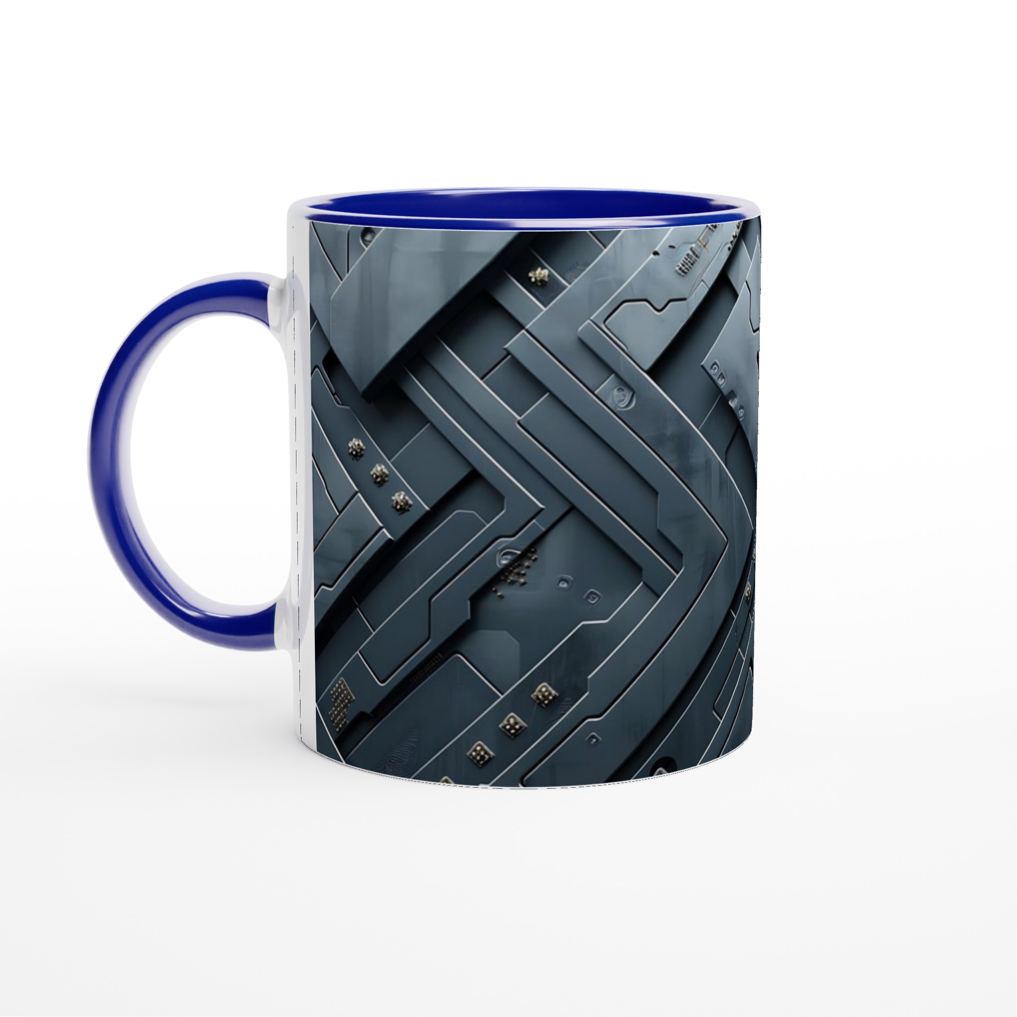 Kybernetisk Mugg: 11oz Keramisk Mugg med Futuristic Design – Välj Din Färg! 2 0e1322c2-e3ba-4f05-a23c-fe667ebf4a61