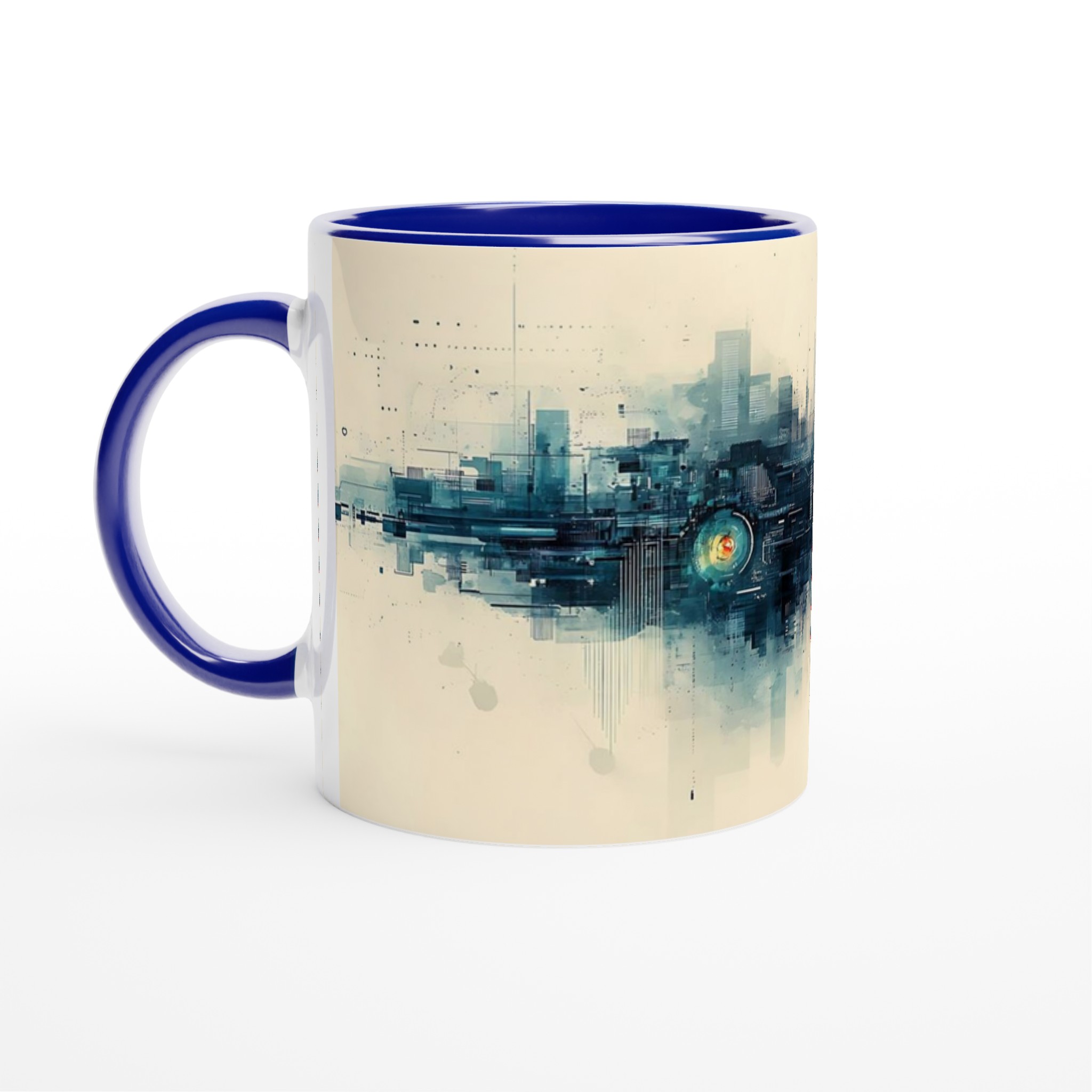 Abstrakt Stadsbild 11oz Keramikmugg – Välj bland 7 Livfulla Färger 2 0e2e6503-2dfc-4799-bd5f-61e455cccaab