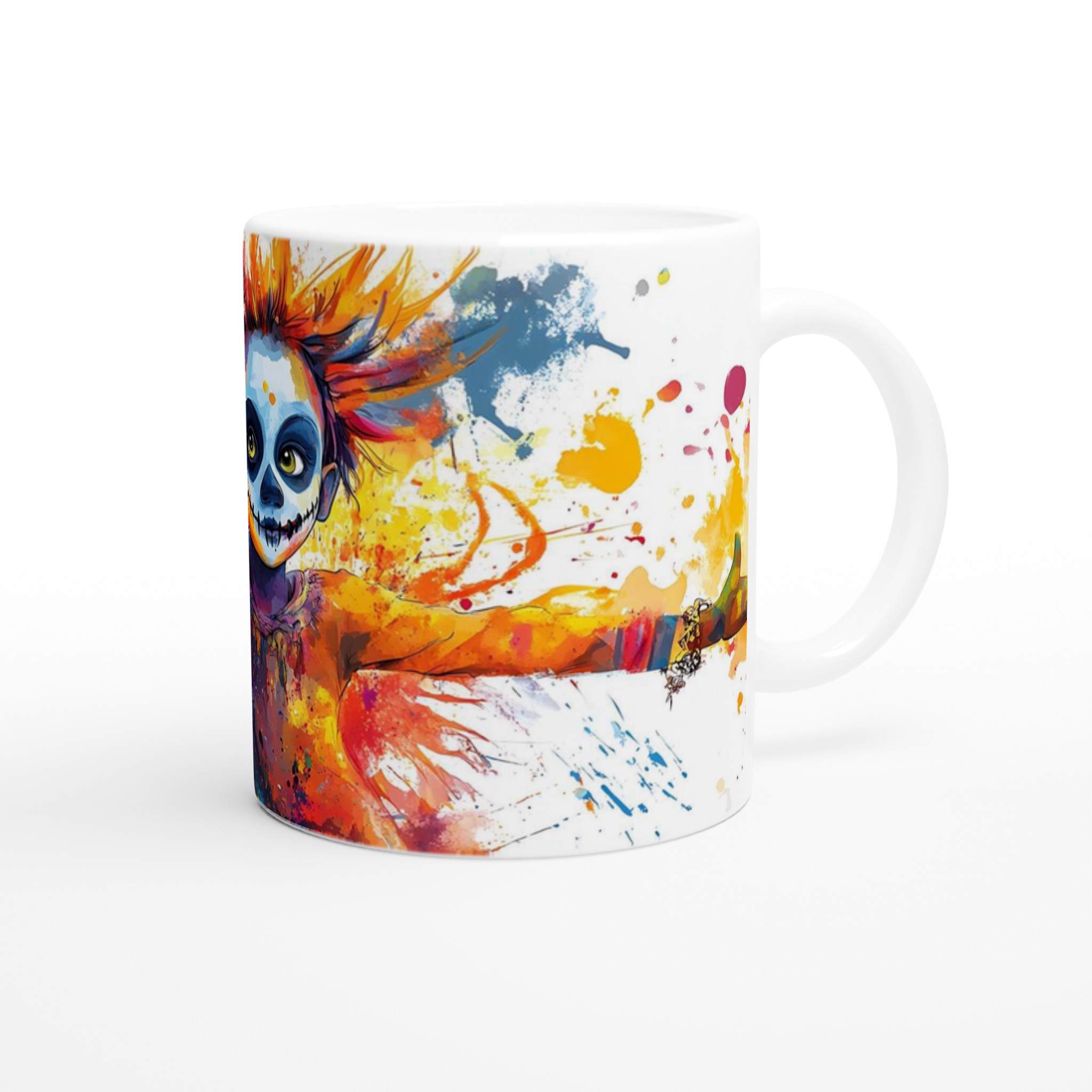 Färgsprakande Sugar Skull Keramikmugg – Utforska din Kreativitet med 7 Livfulla Färger! 9 0e5c89fe-f623-4829-85aa-637601edfcf7