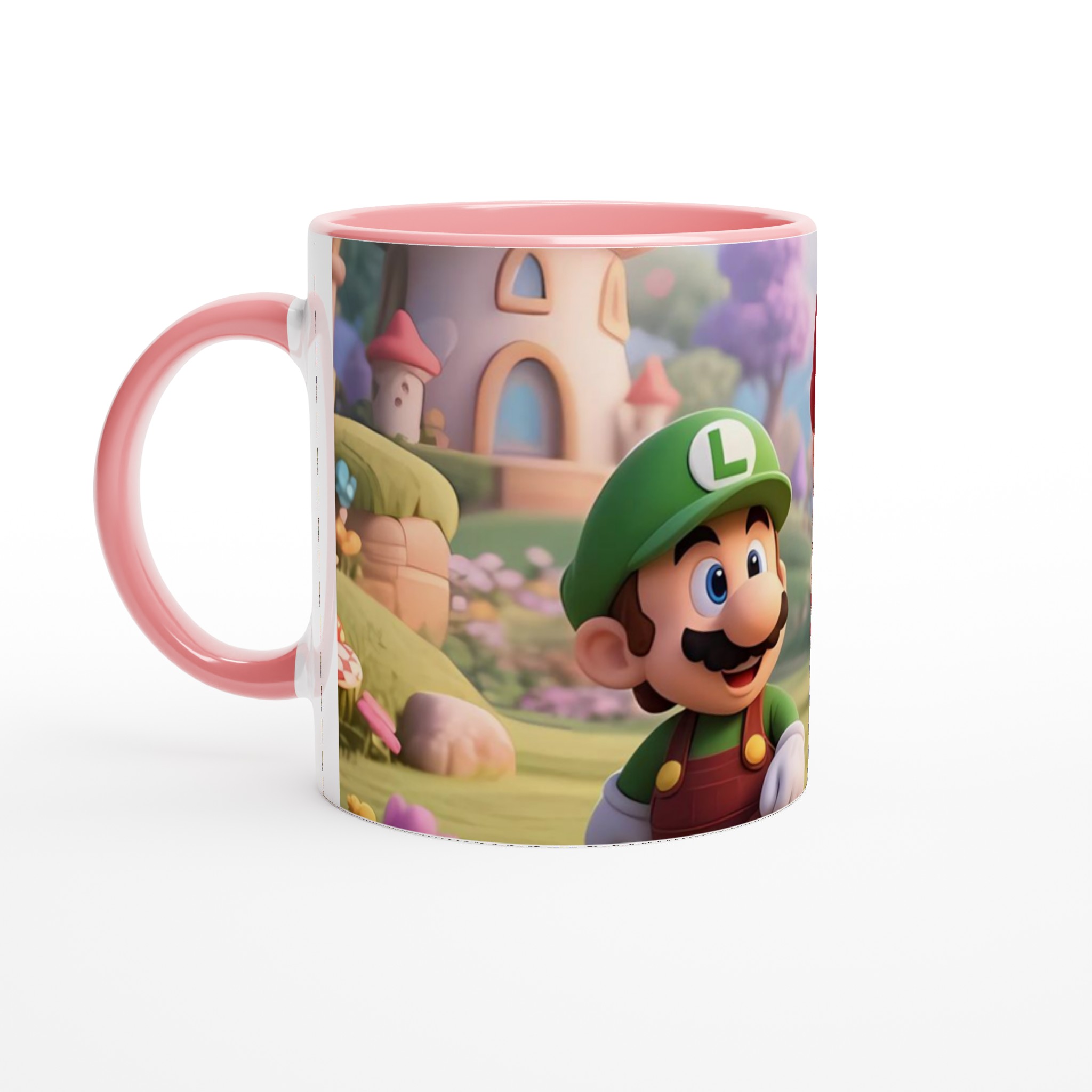 Vit 11oz keramisk mugg med lekfull Super Mario-design i flera färger 6 0e74fd58-a71c-4e86-b56a-c8979e37981d