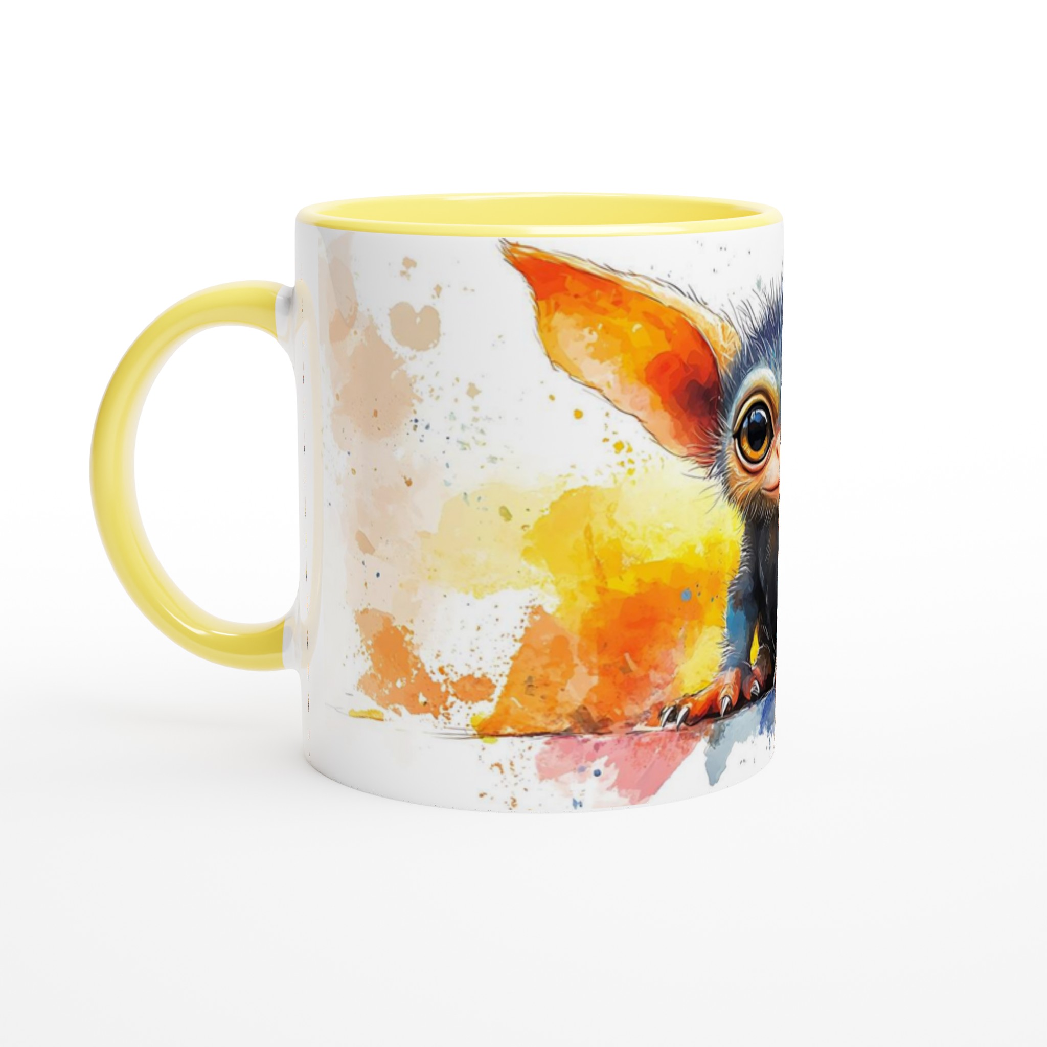 Magical Critter Akvarell Mugg – Vit 11oz Keramisk Mugg med Färgstarkt Tryck 3 0e87fe95-53e4-4cab-a66e-8244ffb6cbf4
