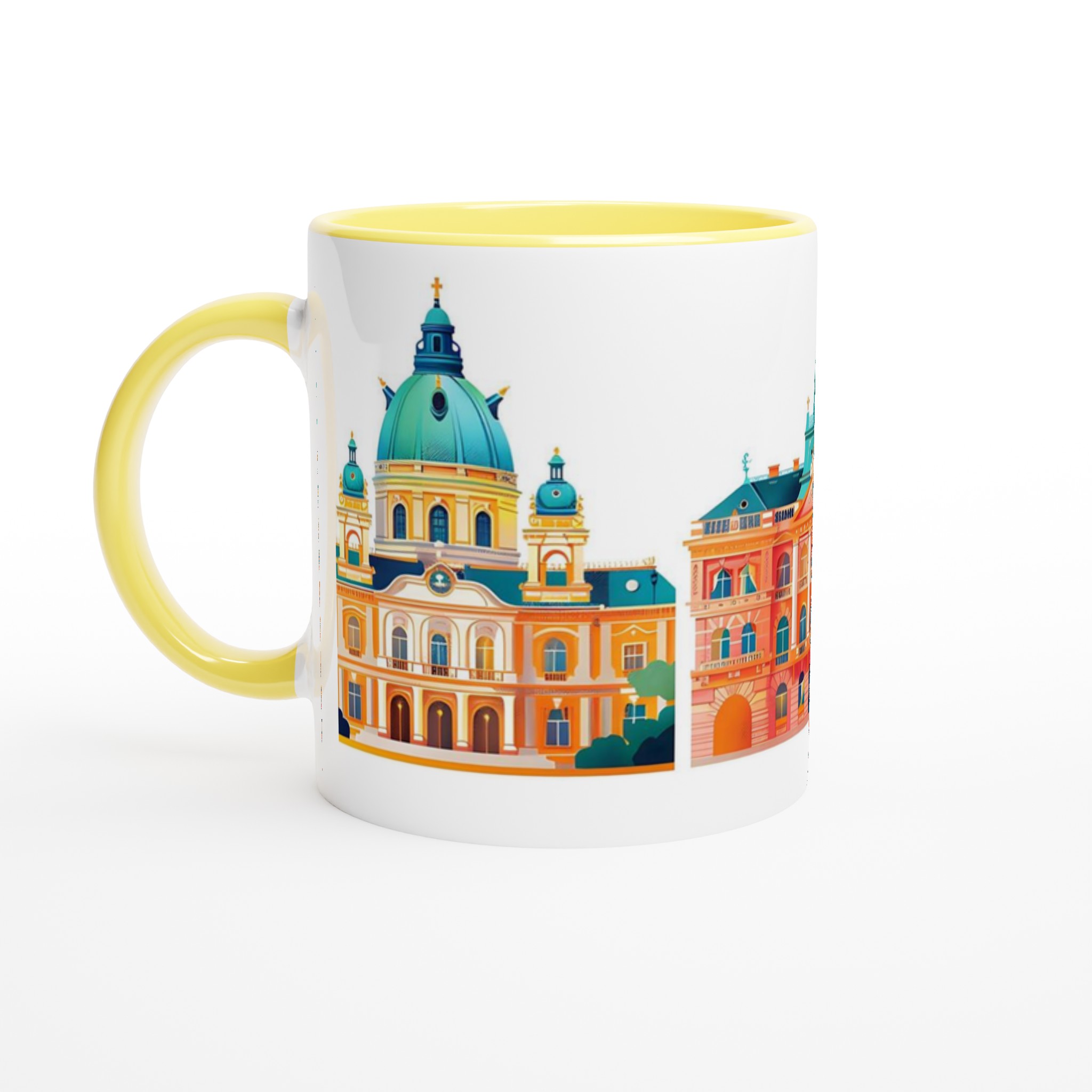 Europeisk Arkitektur Mugg - Färgsprakande Reseillustration i Premium Keramik 3 0e992ac0-aeee-4fc3-befd-82fa1c54d1c3