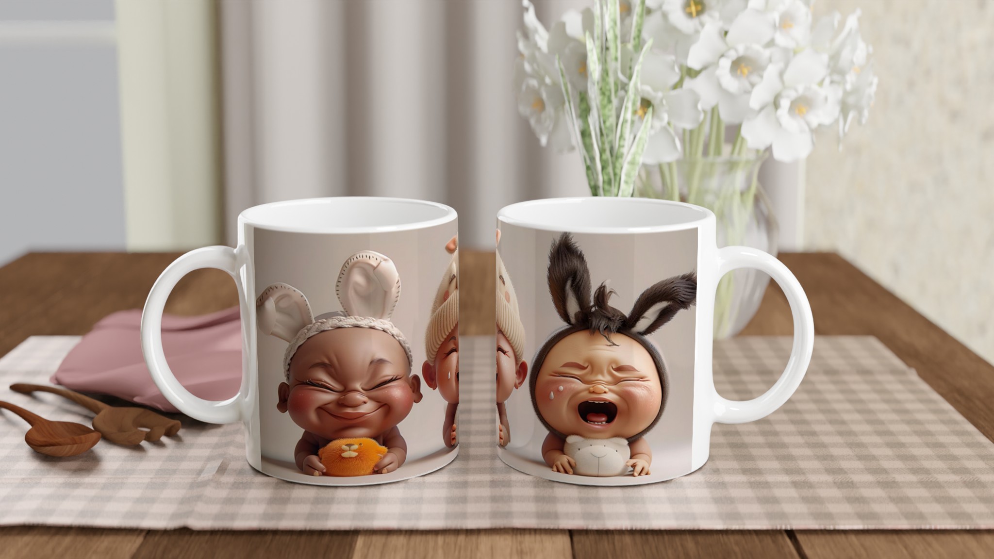Glädje & Gråt! Bedårande Baby Bunny Muggar – Skräddarsydd för Ditt Favoritmotiv i Valfri Färg! 10 0edba843-cc7a-4c74-8429-db534ab0c1f2