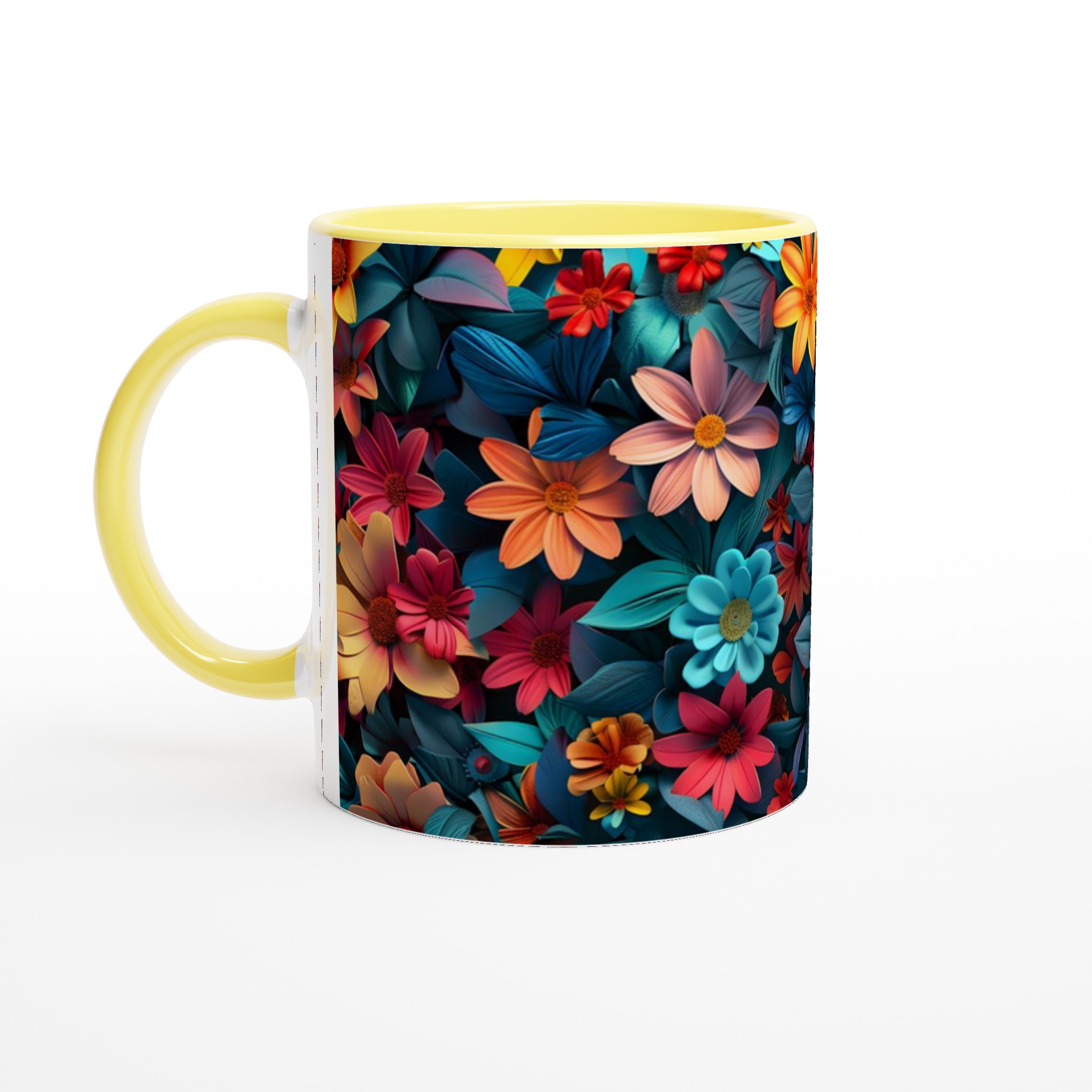 Färgexplosion: 11oz Keramikmugg – Din Personliga Blombukett i Valfri Kulör 3 0ef4684e-a349-44aa-ae06-35403d76e49d