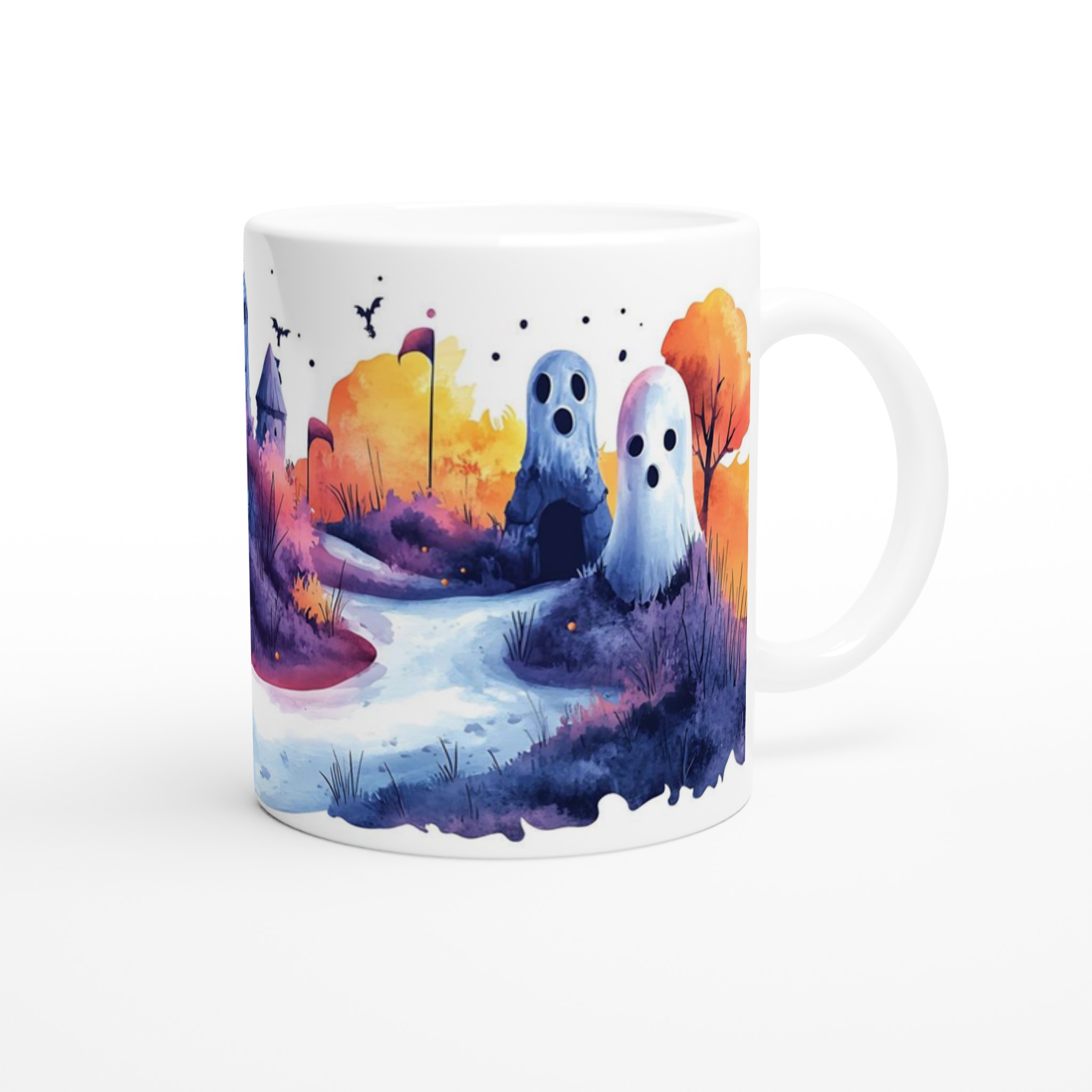 Mystisk Halloweennatt 11oz Keramisk Mugg – Drömlik Akvarell i Dina Favoritfärger 9 0f3428f6-9faa-47fe-b41e-00fcec526862