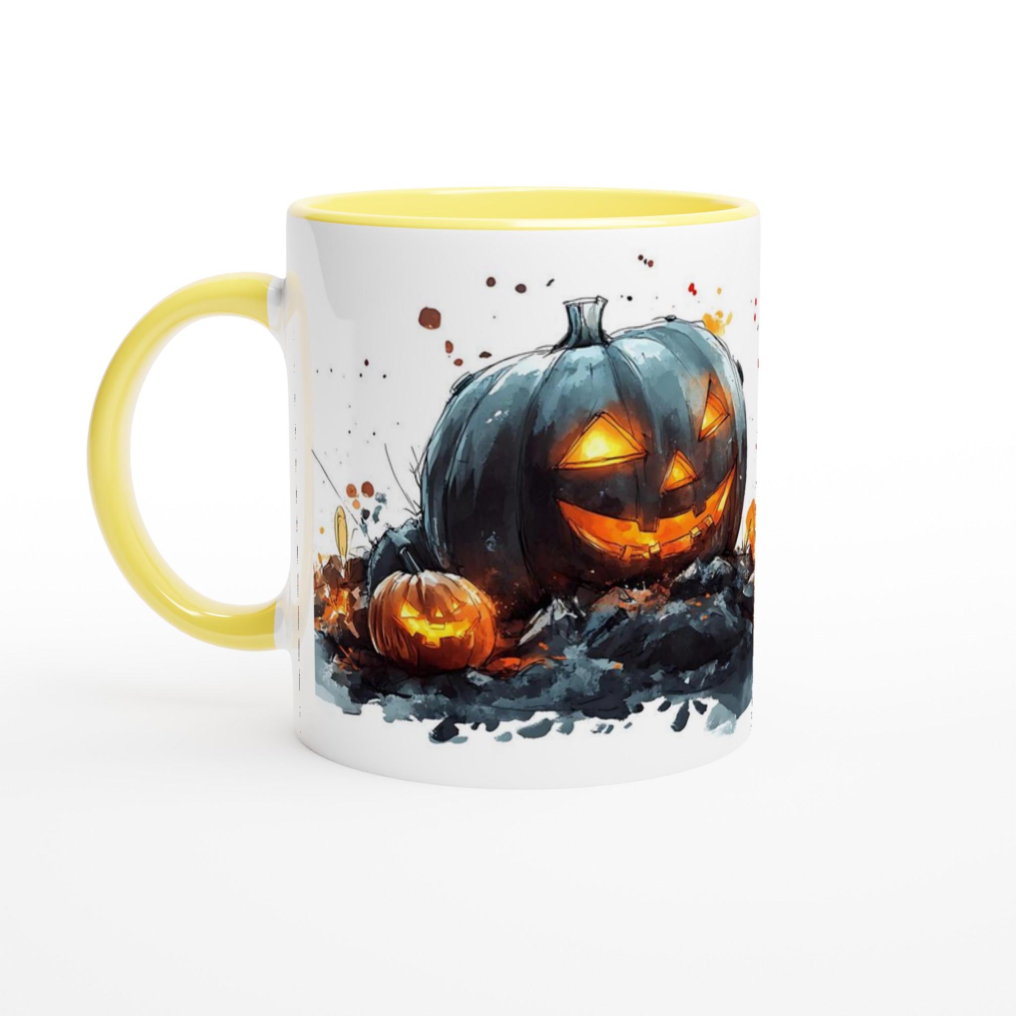Mystisk Halloween Pumpa Mugg – 11oz Keramisk Kaffemugg i ditt Val av Sju Kusliga Färger 3 0f8835ee-48fa-48c2-8d72-465d40176638