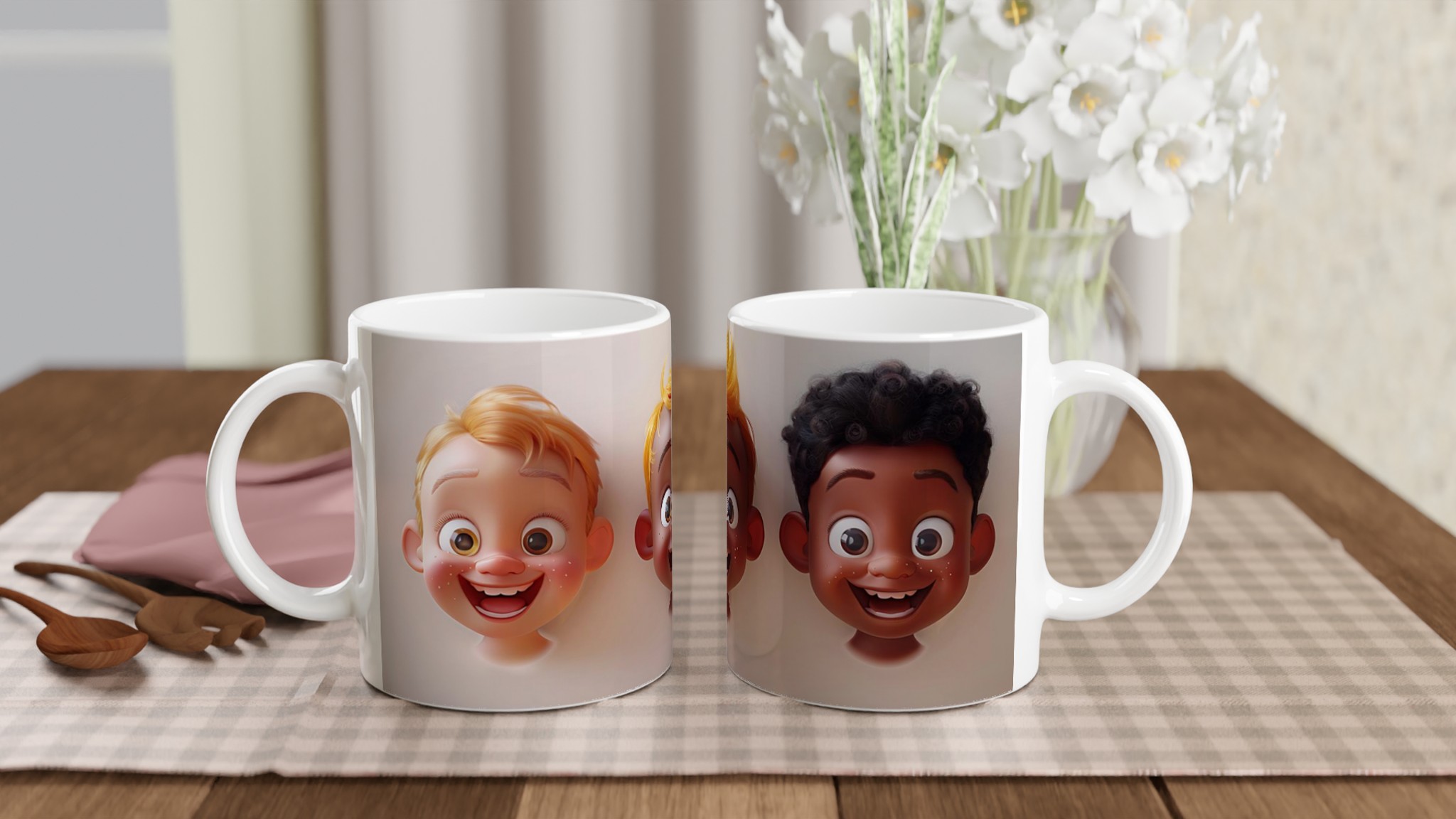 Lekfulla Barnansikten Keramisk Mugg - Din Favoritdryck i Glada Färger! 12 0f9f8073-32dd-4c66-80af-25a87b691190