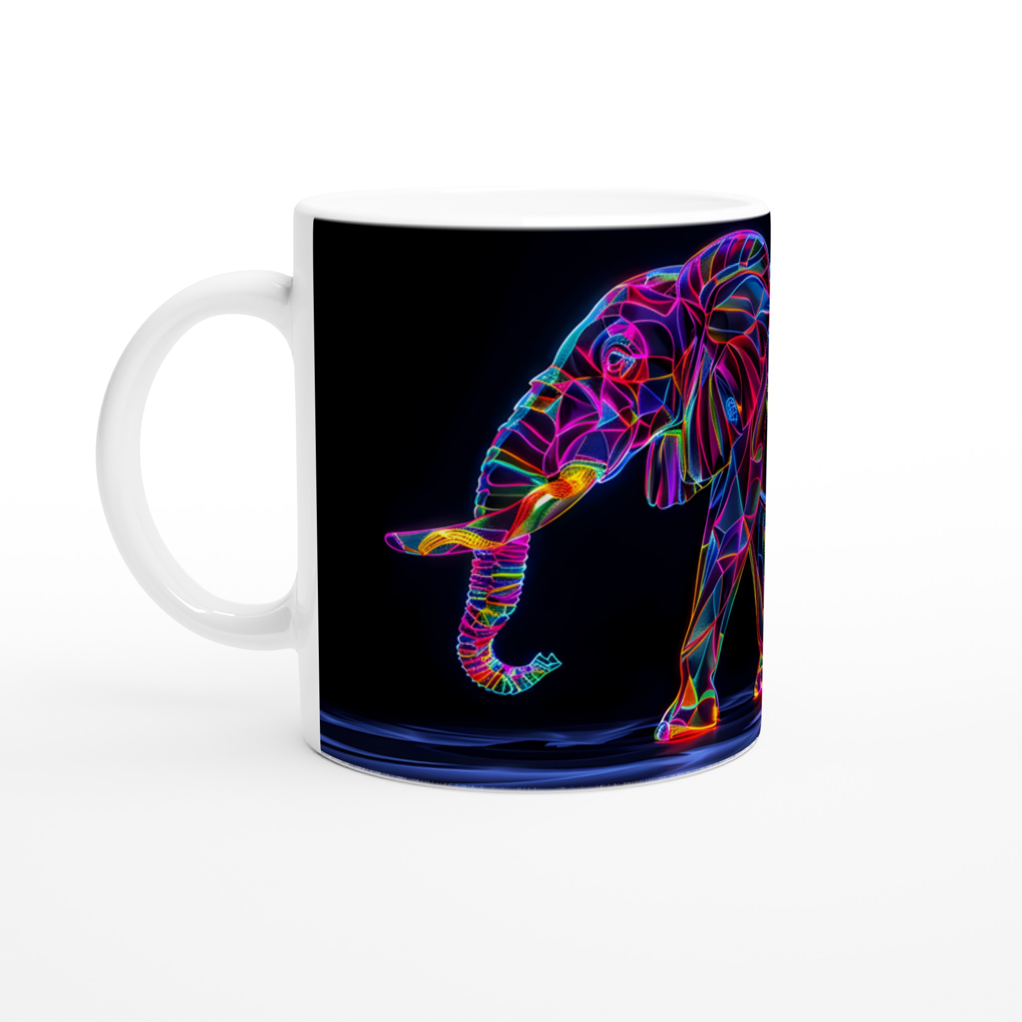 Neon Elefant Design Mugg – Lysande 11oz Keramikmugg i ditt Val av Färg 1 0fa05141-ef3c-45bb-a687-5c7675a01416