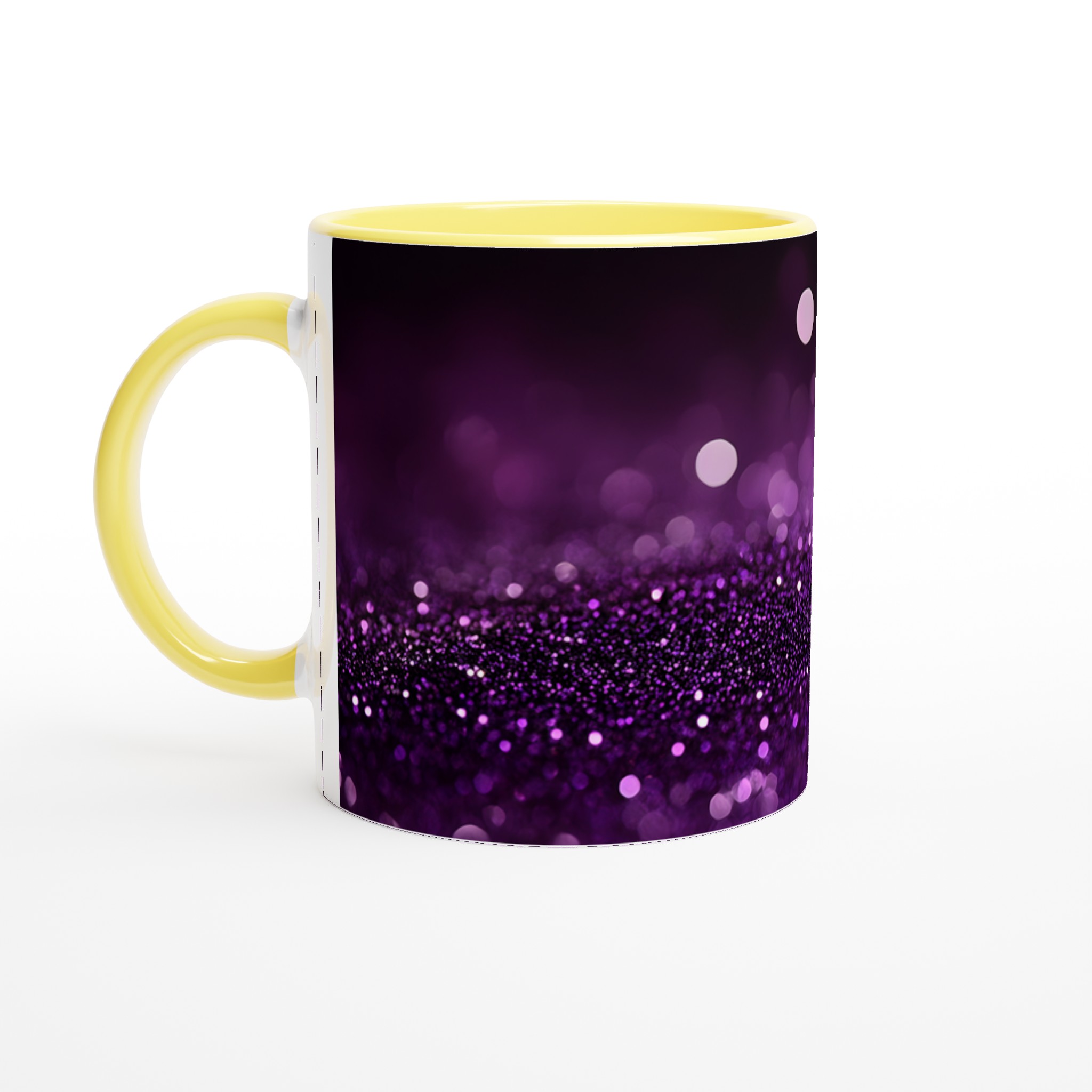 Glittrig Dröm: 11oz Keramikmugg i Lila & Glitter – Välj din Färg 3 0fada4e6-5908-4d96-ac67-6dde16dbf84e