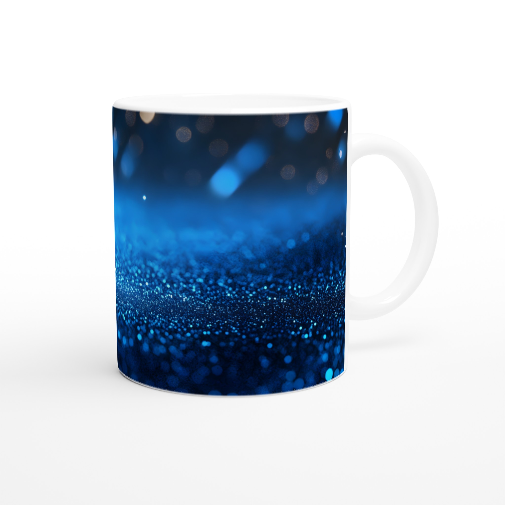 Stjärnklar Natt 11oz Keramikmugg - Blå Glittereffekt & Valfri Färg 9 0fc28de4-9ca4-41fa-8daf-fb183e5f2840