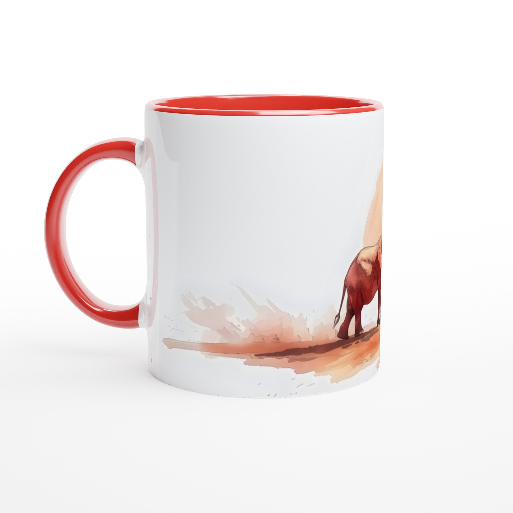 Majestätisk Elefant Mugg – 11oz Keramikmugg i Solnedgångens Färger 5 0fe7e2bd-2dbe-41eb-b2c0-356c983331bb
