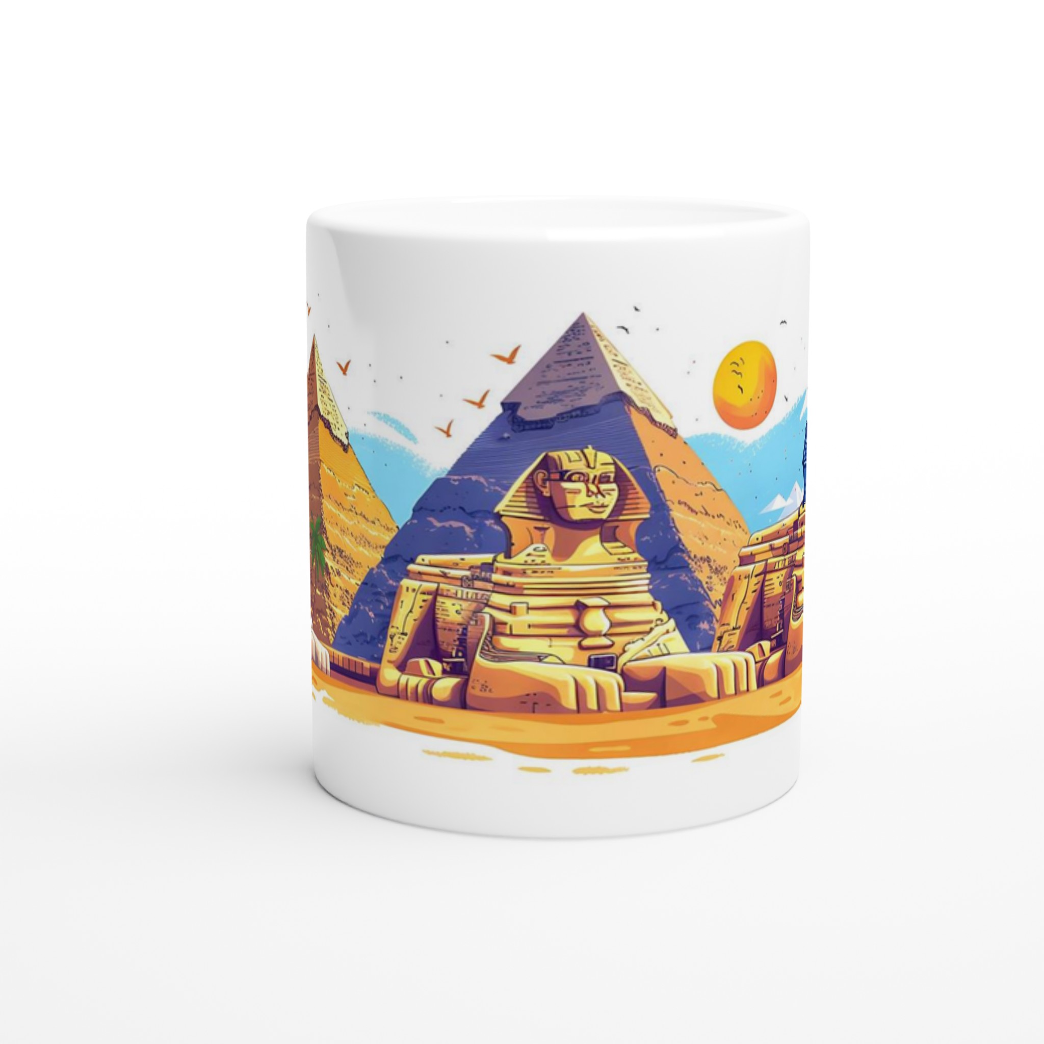 Egyptisk Pyramider & Sfinxer Mugg – Res tillbaka i tiden med din favoritdryck, välj bland 7 livfulla färger! 8 10210e95-d073-4608-85d9-72ac2d561f50