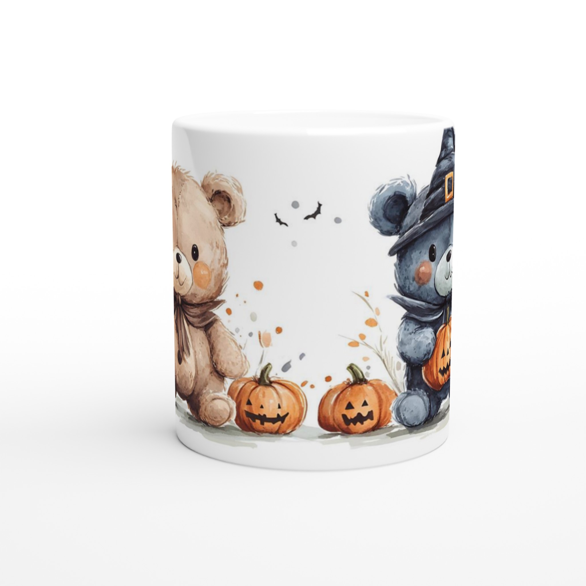 Söta Halloweenbjörnar – Unik 11oz Keramikmugg i ditt val av färg 8 107f5214-0215-4019-a190-a349aa02299c