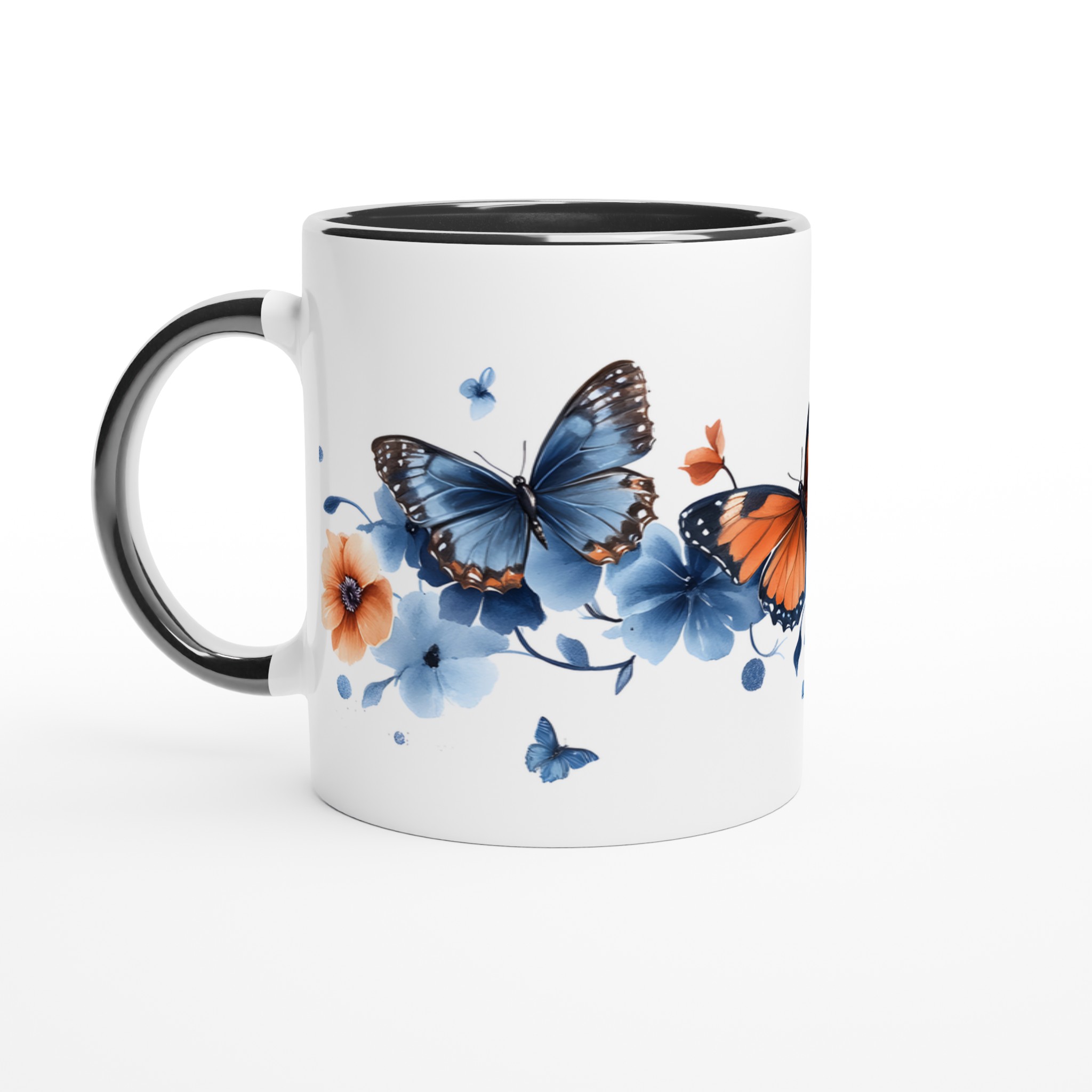 Fjärilsdrömmar: 11oz Keramisk Mugg med Akvarelldesign – Välj Din Färg! 4 109ae1e2-5865-4203-86fd-3f12a801ee91
