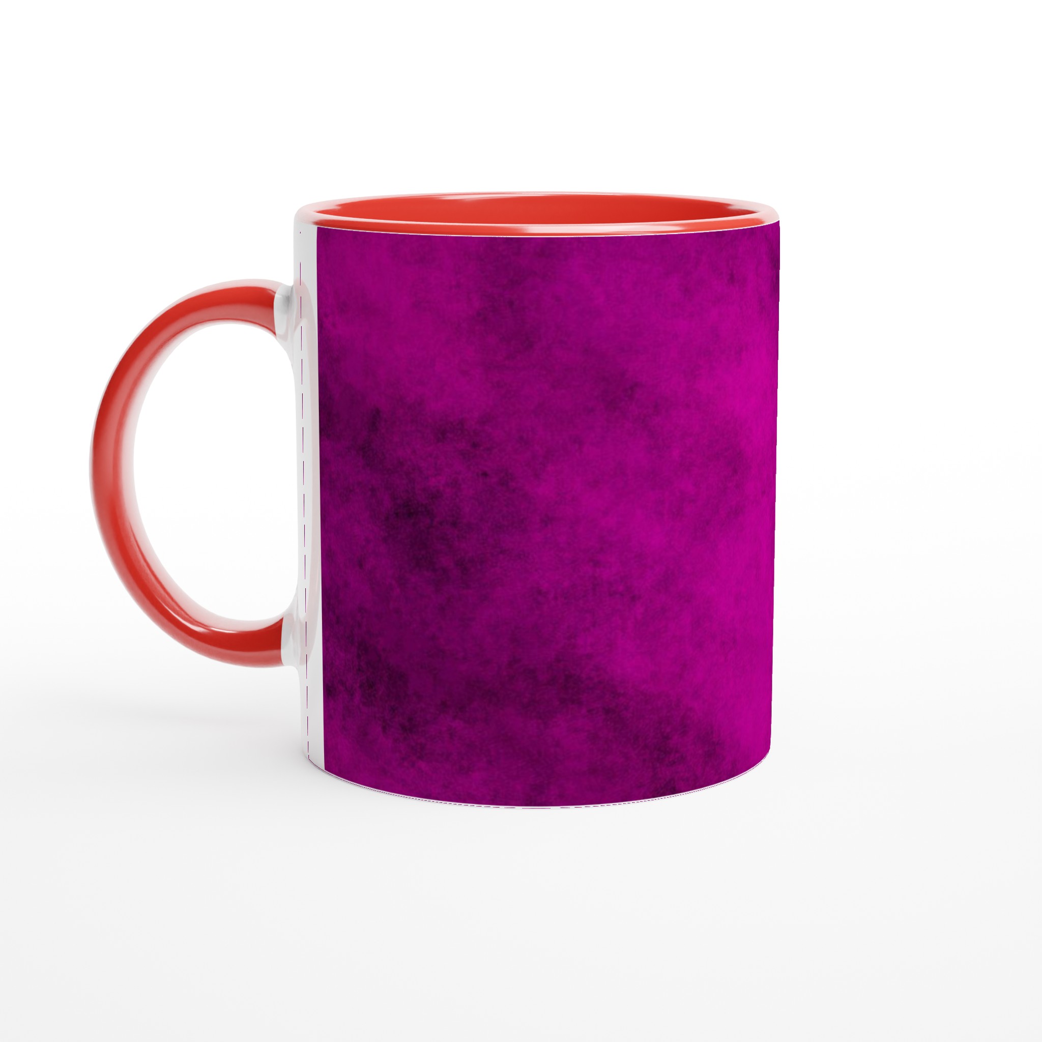 Vit 11oz keramisk mugg med djärv lila touch – välj din favoritfärg för personlig stil 5 10a35c1e-69fd-422b-8bf0-c3158ac375ec