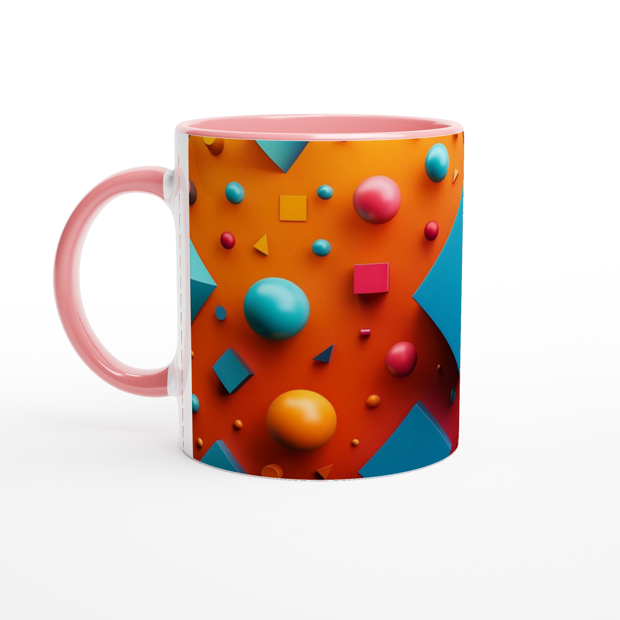 Abstrakt 11oz keramisk mugg – Välj din favoritfärg för en pop av lekfull geometri! 6 10c7f25d-f7ef-449f-a44a-ea99333e300c