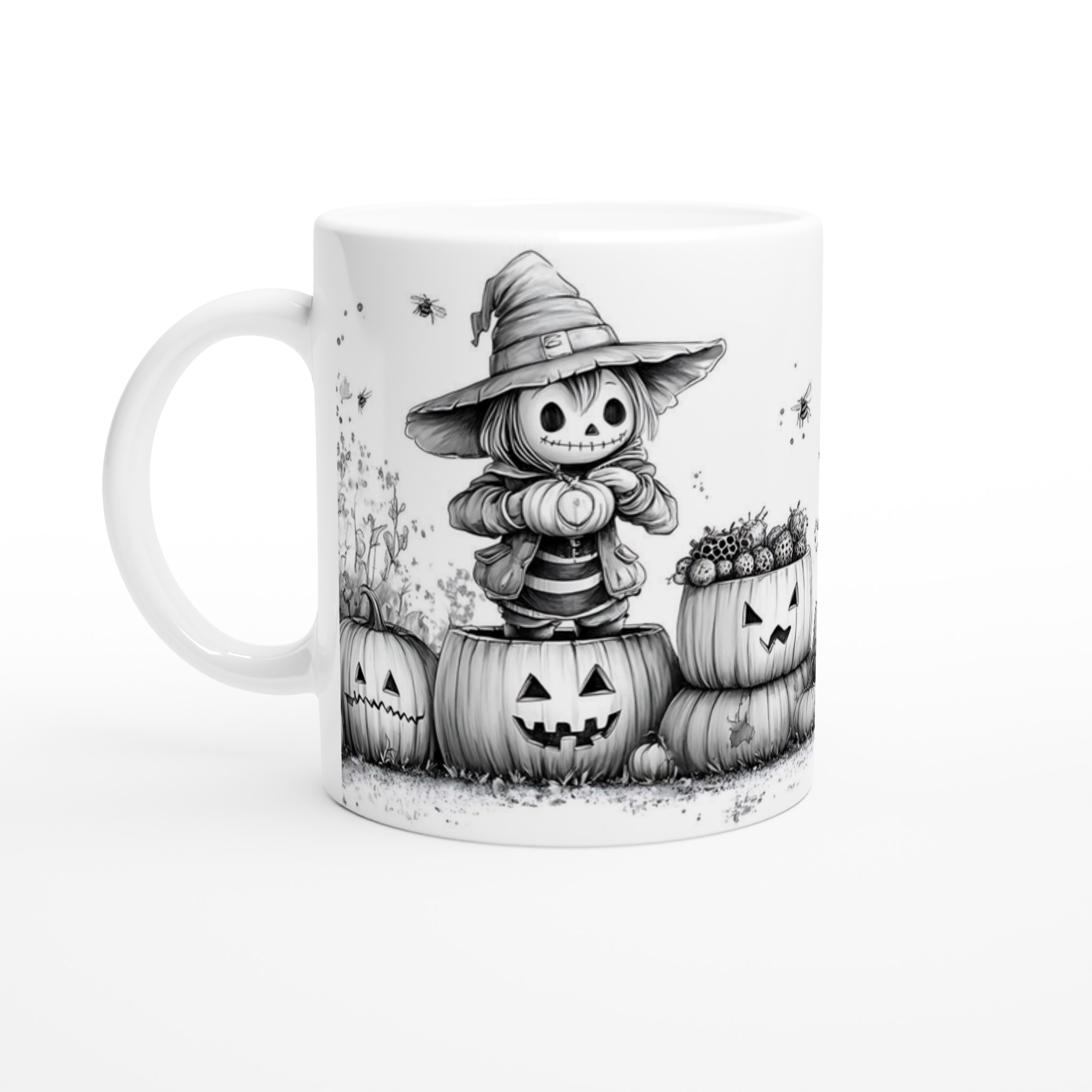 Söt Halloween Skrämsel: Pumpa Jack-o'-Lantern Muggen – Välj din färg! 1 10e4607b-0d96-4959-b099-734aefc57ac1