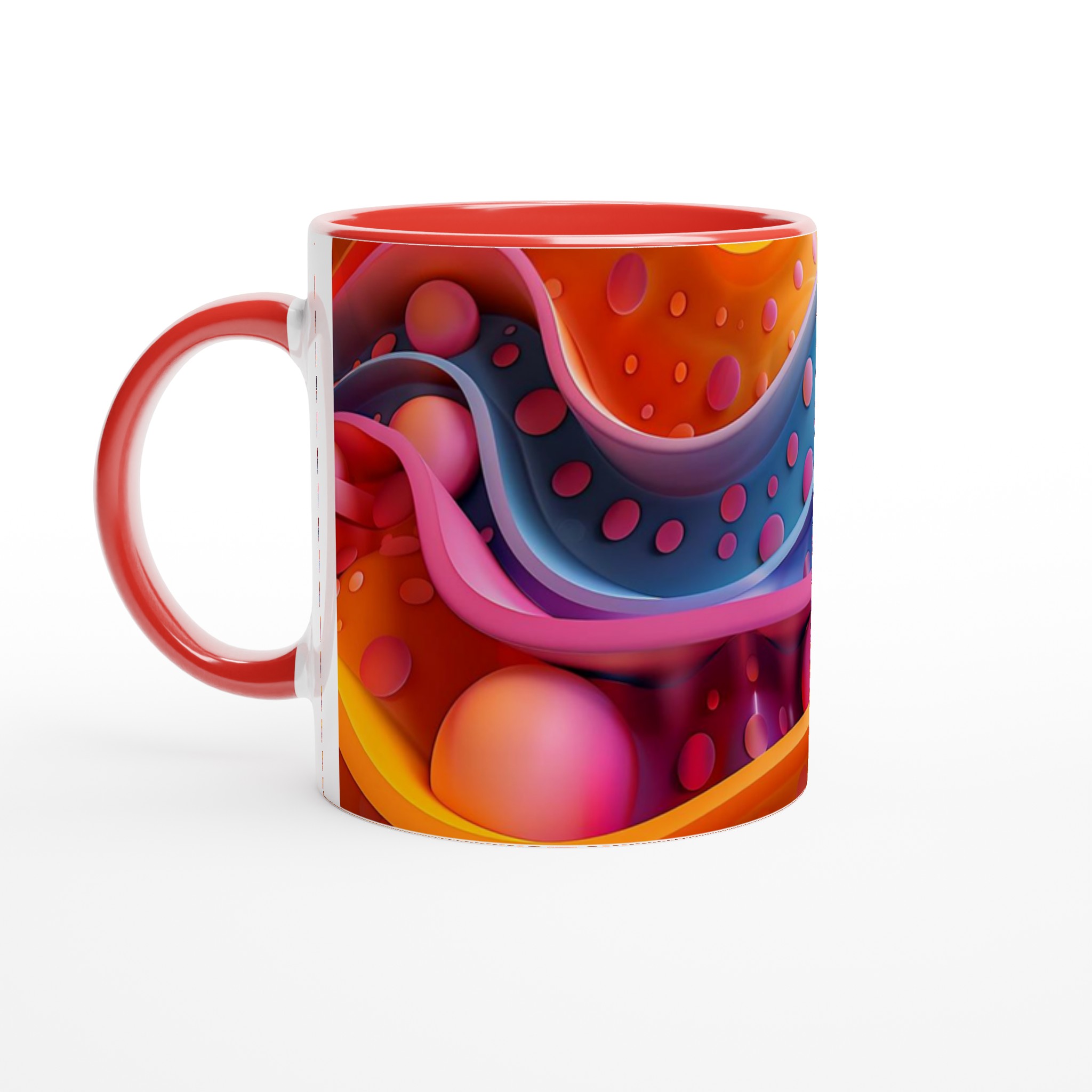 Abstract Swirls 11oz Keramisk Mugg - Välj bland 7 Livfulla Färger för Din Perfekta Kaffestund 5 10e500d3-8405-45d2-9d01-f2fe56389351