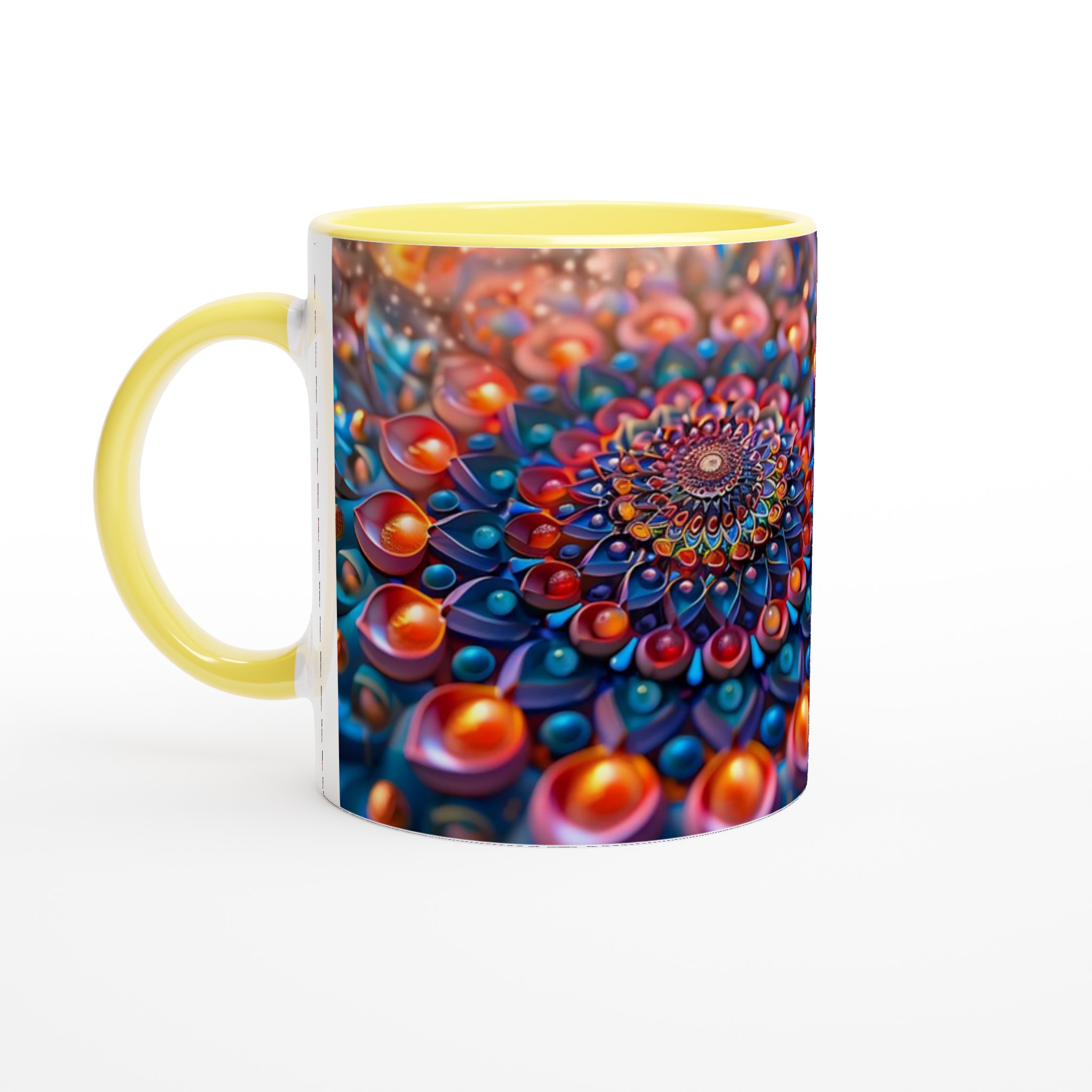 Kosmisk Blomster Keramisk Mugg – Upplev Din Favoritdryck i Strålande Färg 3 10f98ca2-cf34-41ec-9129-b6106856ef9a