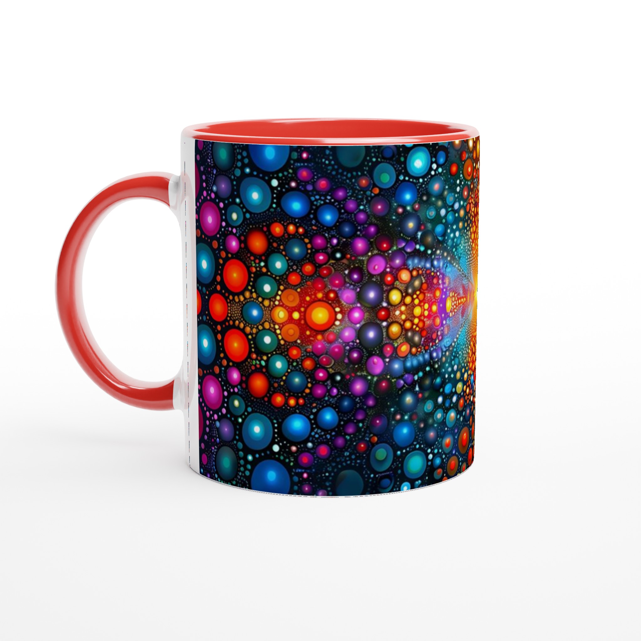 Kosmisk Dans 11oz Keramisk Mugg - Psykedelisk Färgexplosion för Din Favoritdryck 5 11233ba7-a117-4fee-ab1c-eda517e4f3b7