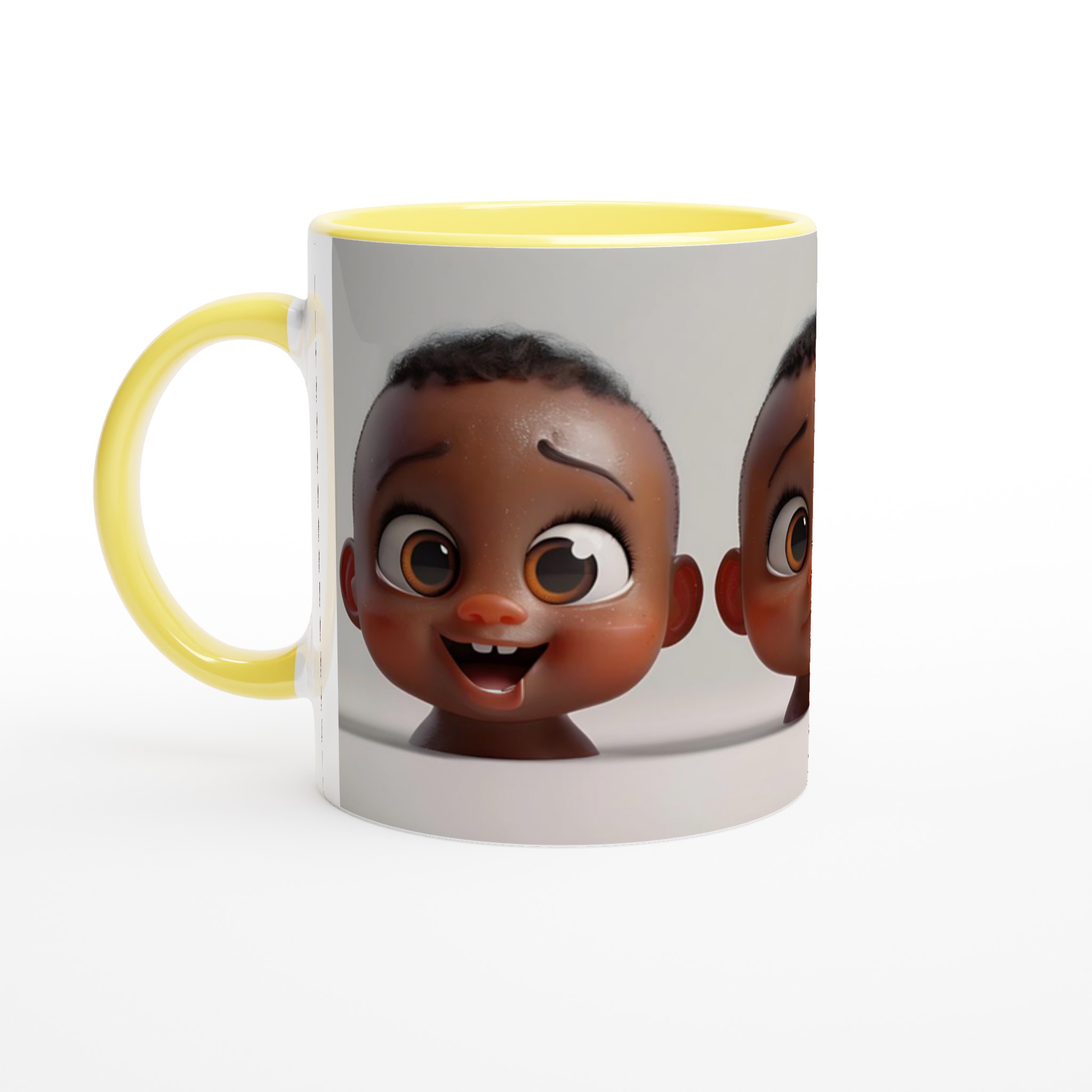 Söta Babyansikten Keramikmugg – Uttrycksfull 11oz Kaffemugg i Ditt Val av Färg 3 1138cf3c-c0c8-4ebc-820a-af4df3cb5dee